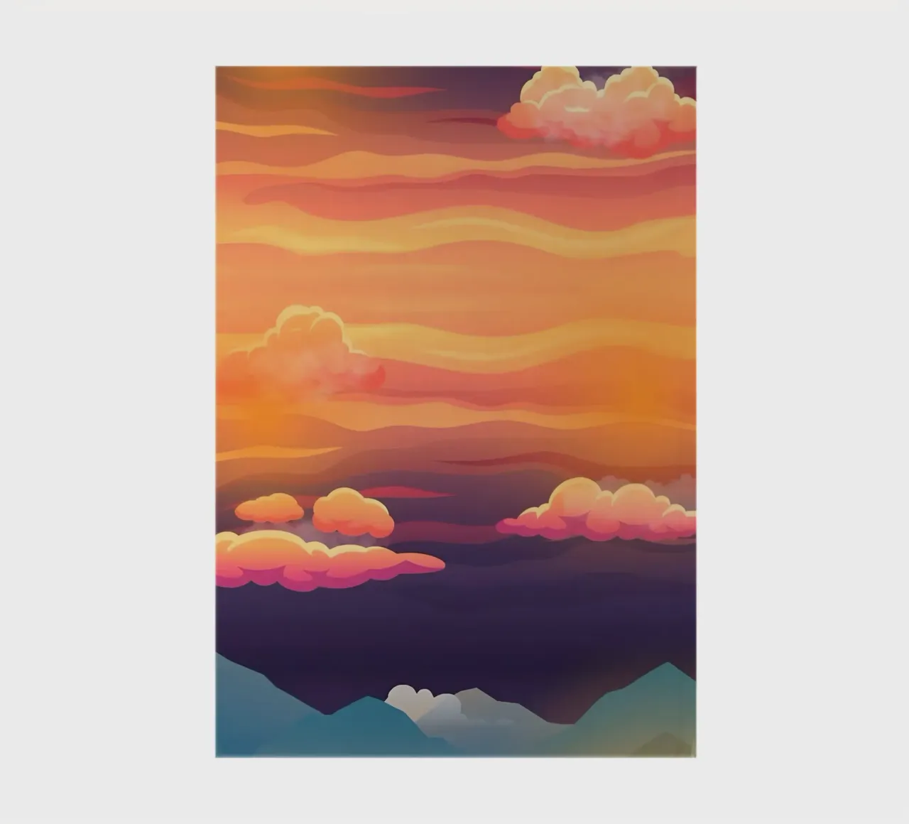 Vibrant Cloudscape notebook by luxi&lace