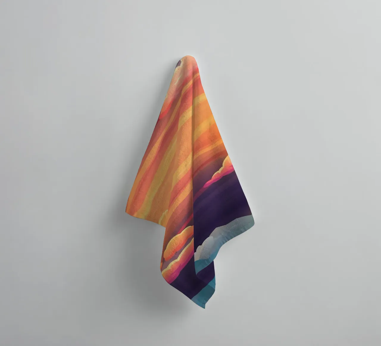 Vibrant Cloudscape towel by luxi&lace