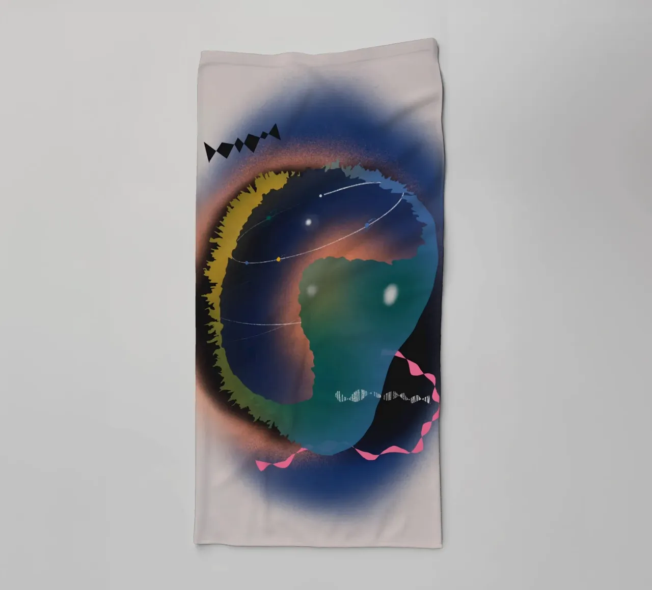 Cosmic composition 02 towel by Little Dean