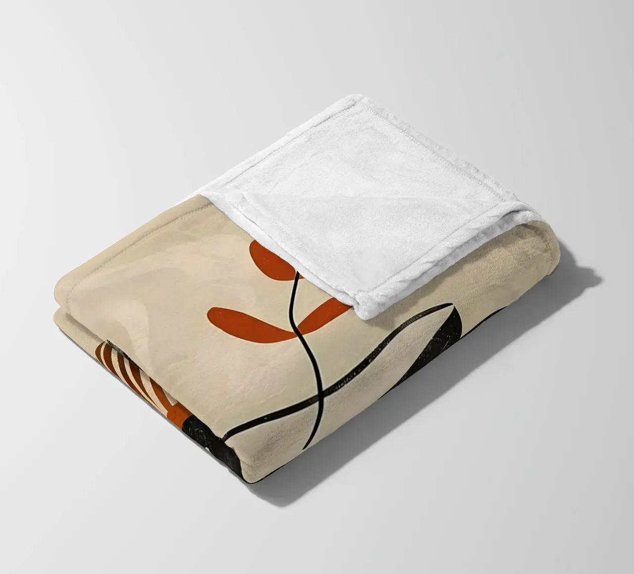 Tazza e foglie coperta in pile da Daron