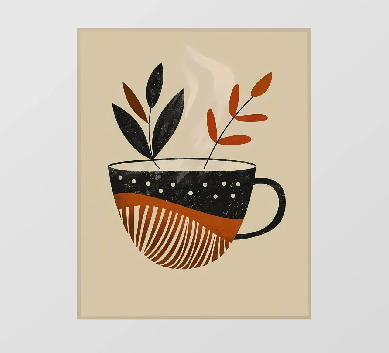 Tazza e foglie telo in pvc da Daron