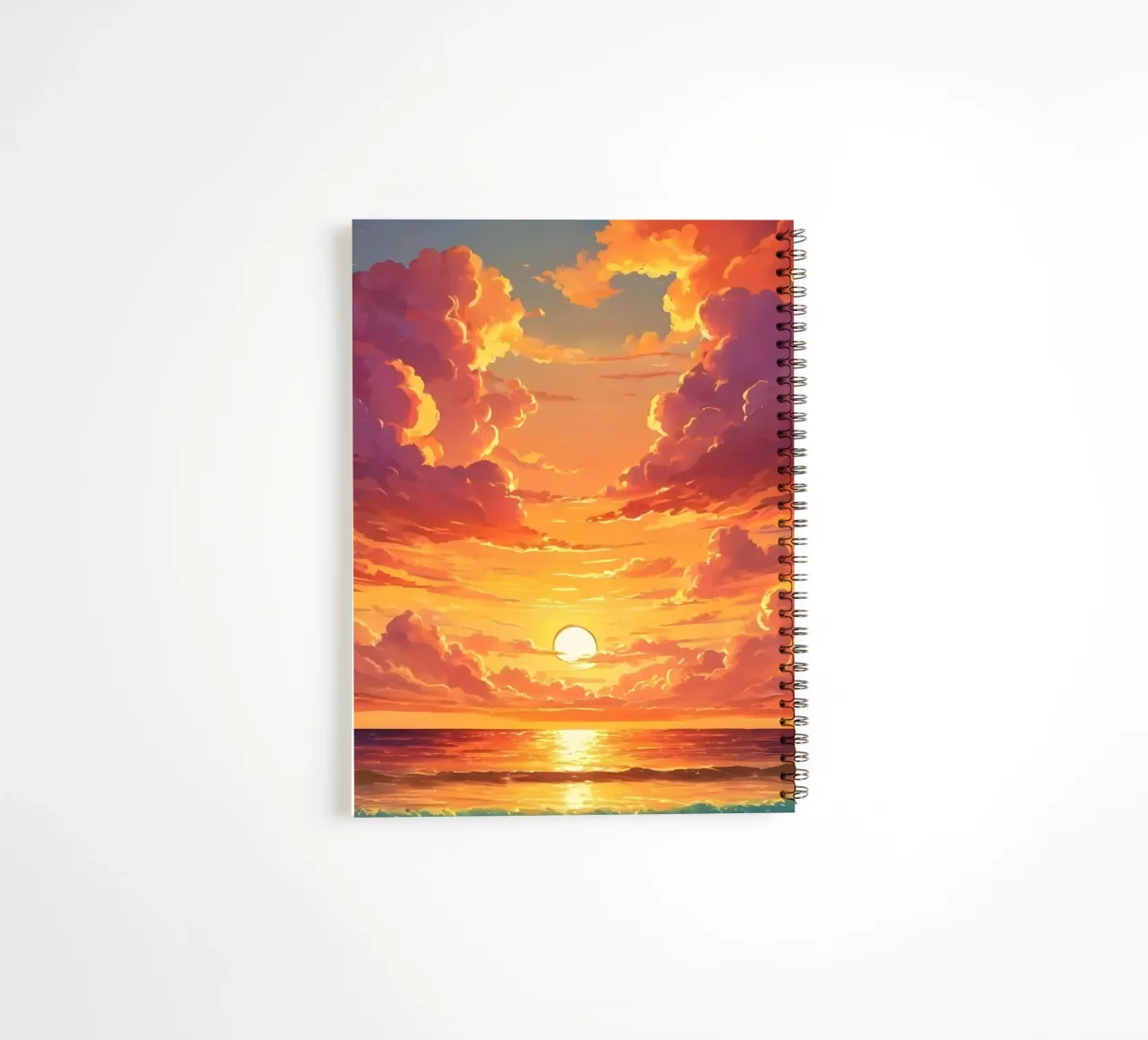 sunset sunrise spiral notebook by luxi&lace