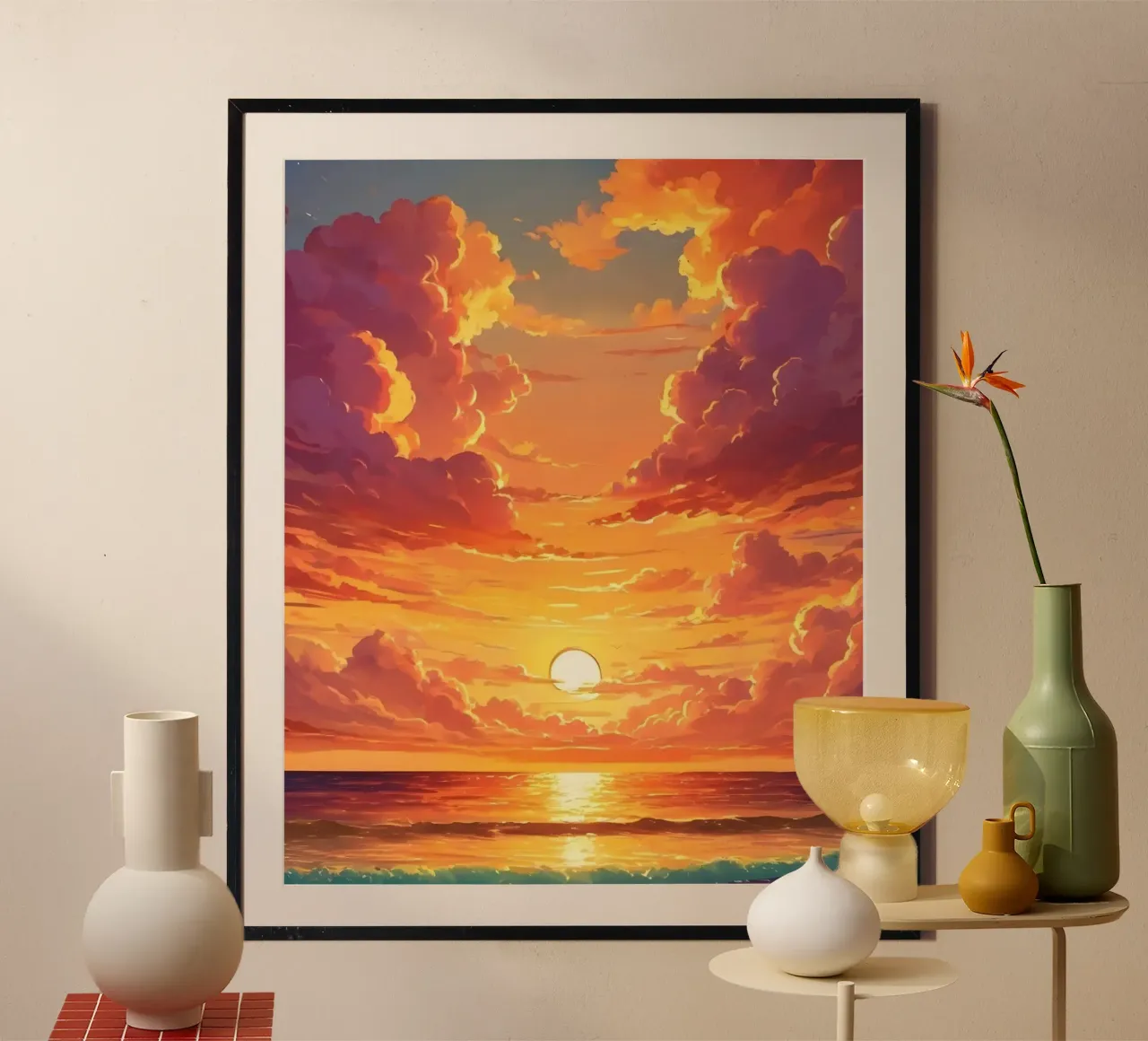 sunset sunrise poster by luxi&lace