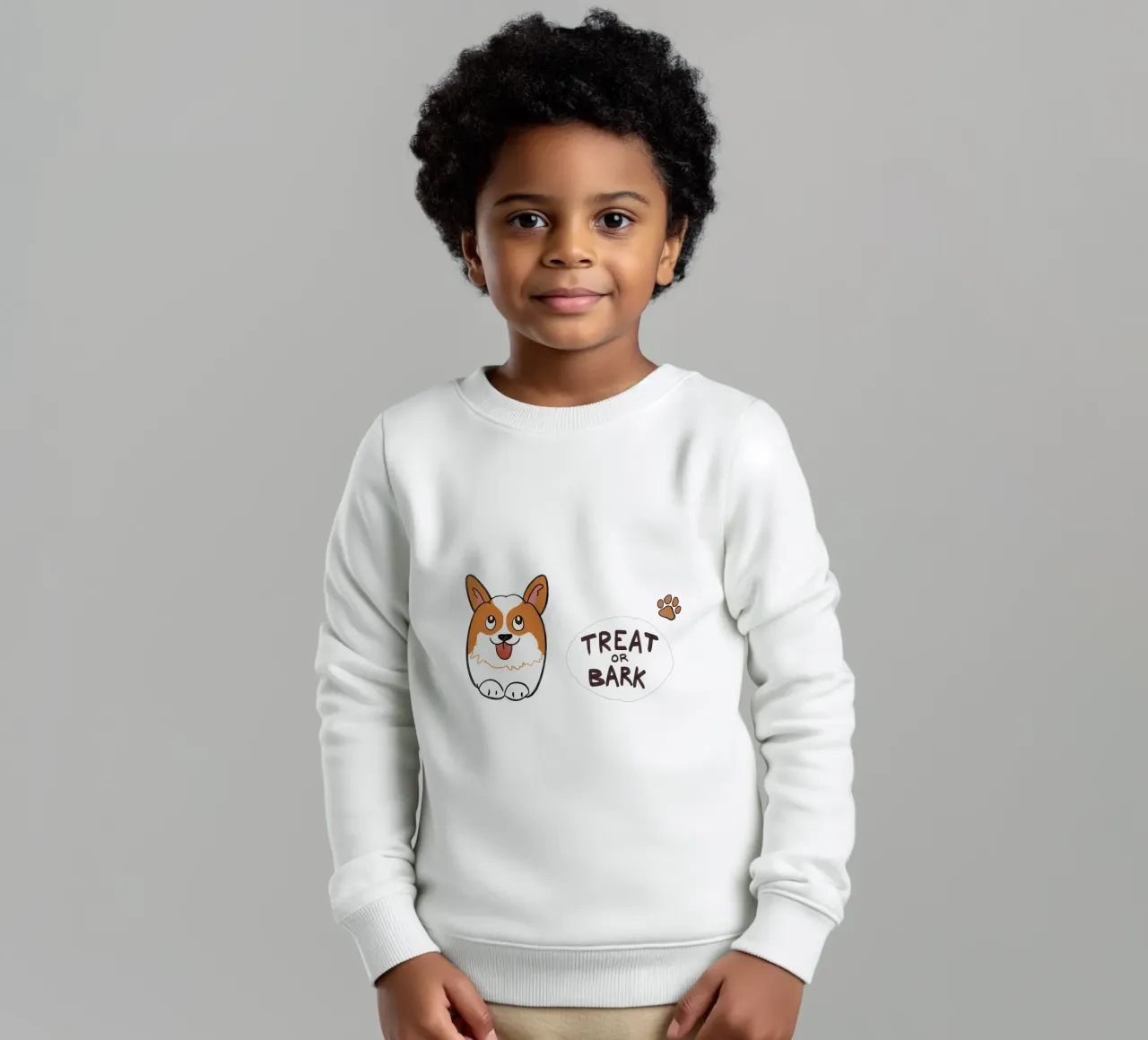 Treat or Bark kids sweatshirt by klossisch