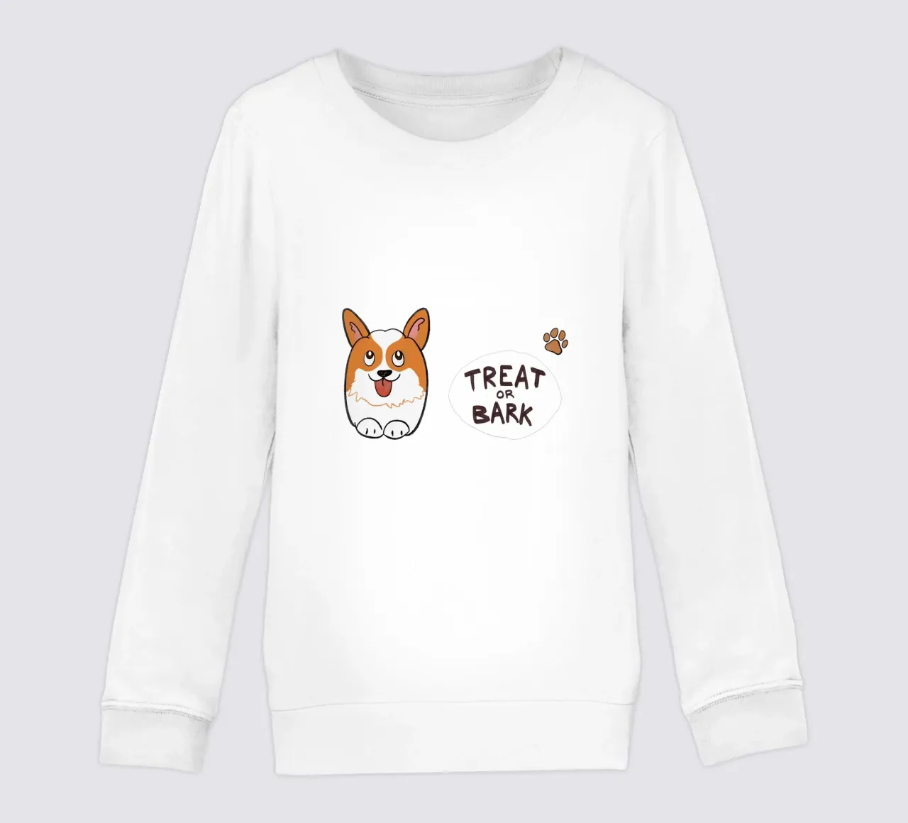 Treat or Bark kids sweatshirt by klossisch