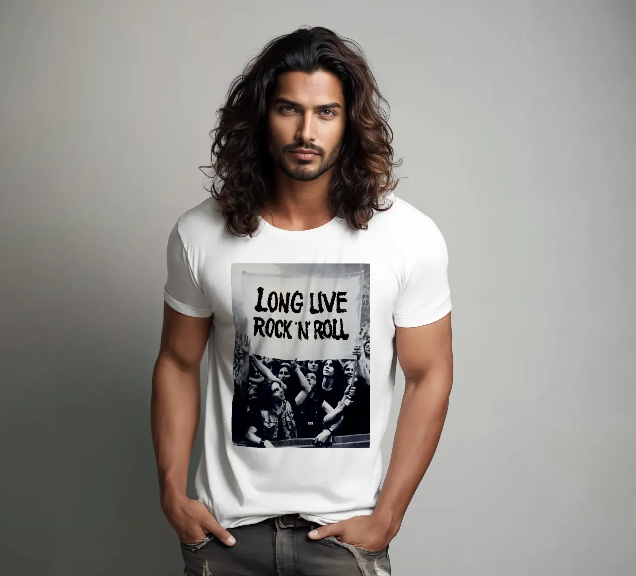 lunga vita al rock n roll t-shirt da vanhesling