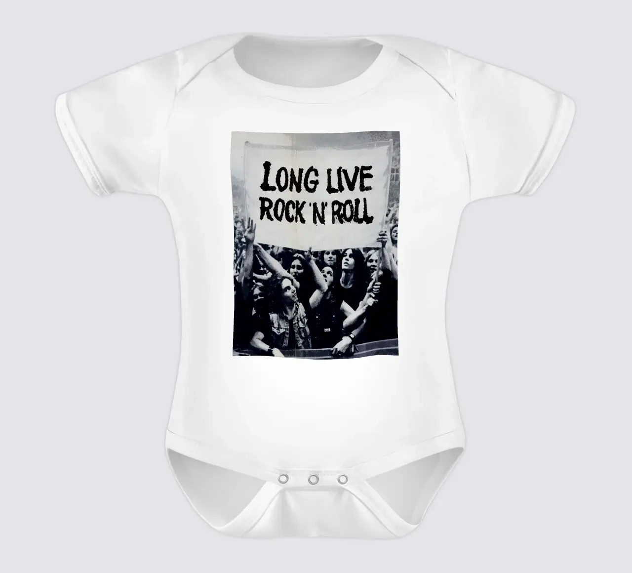 lunga vita al rock n roll body neonato maniche corte da vanhesling