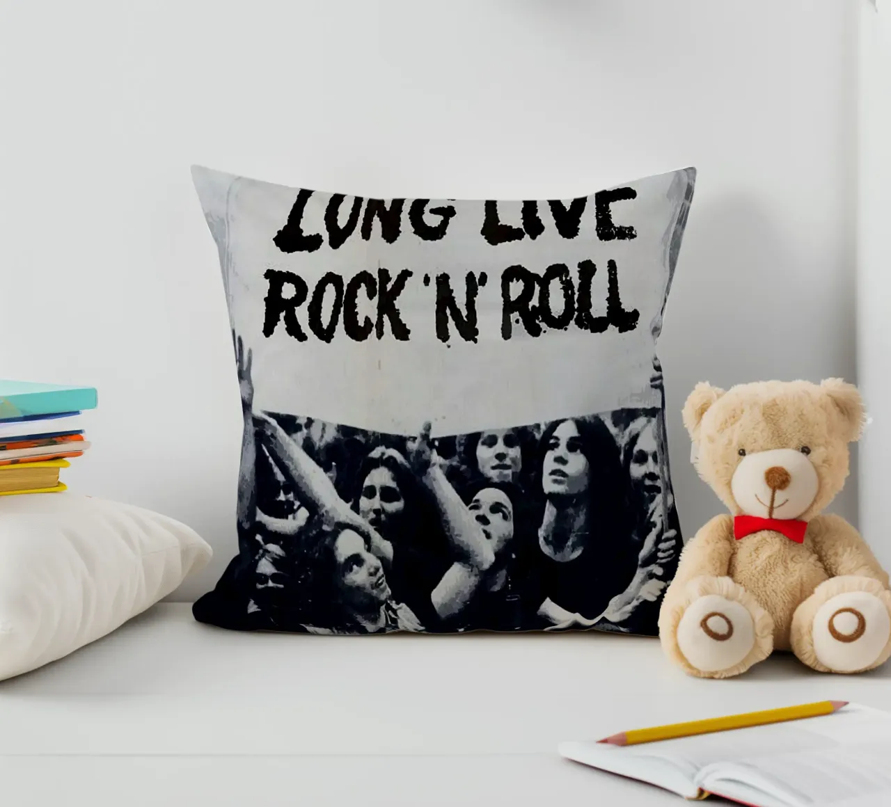 lunga vita al rock n roll cuscino da vanhesling