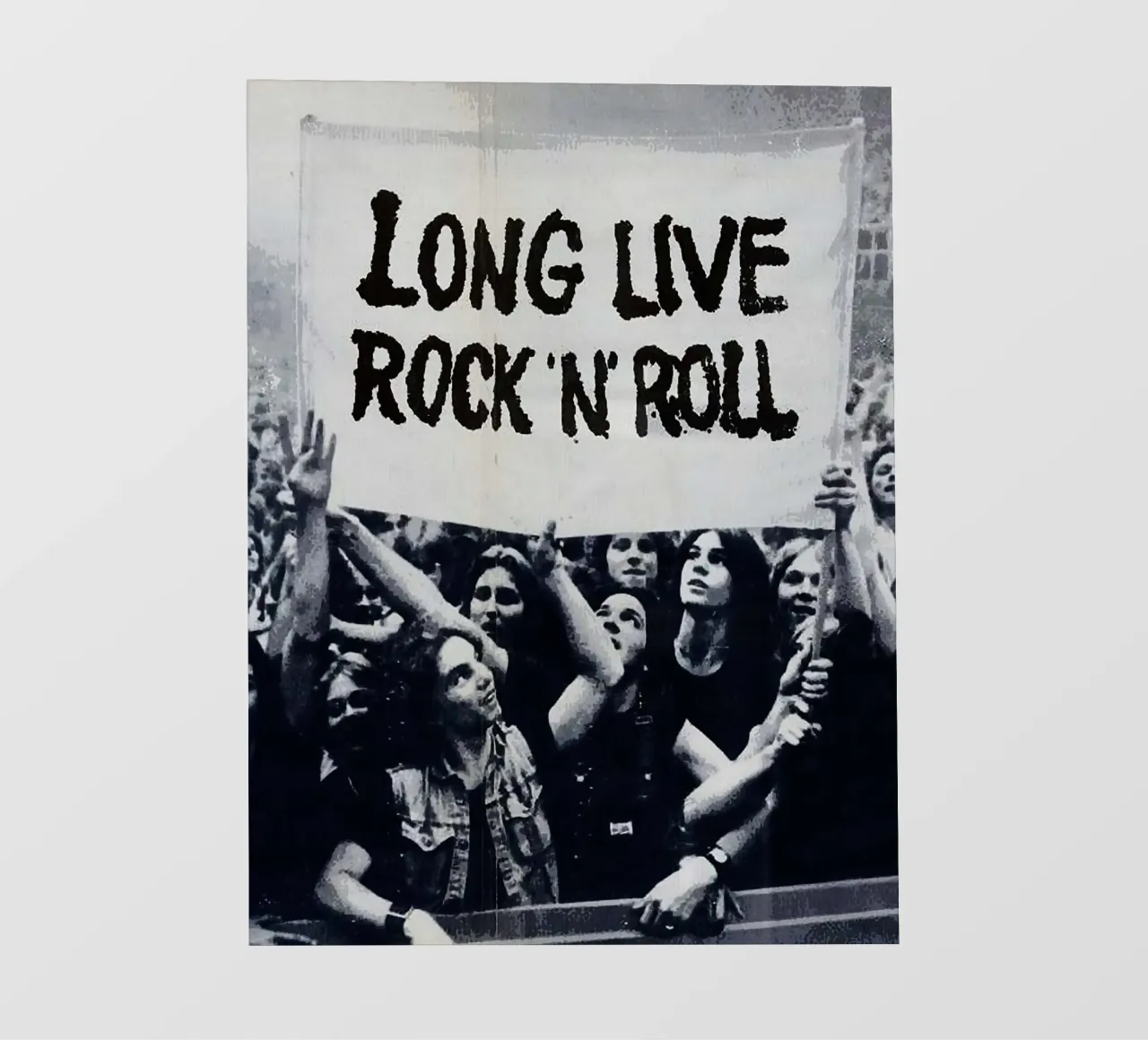 lunga vita al rock n roll telo in pvc da vanhesling