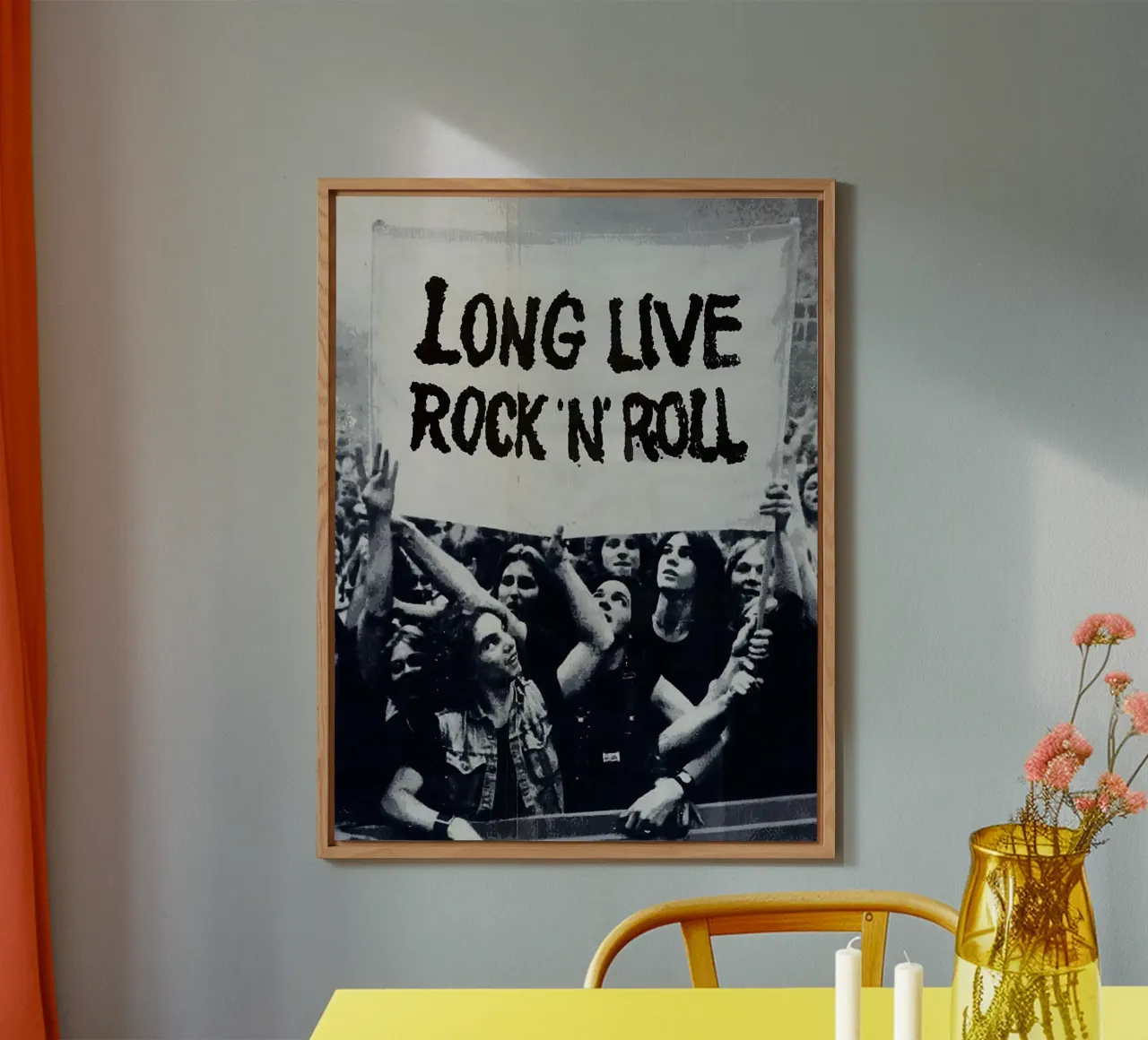 lunga vita al rock n roll alluminio dibond da vanhesling