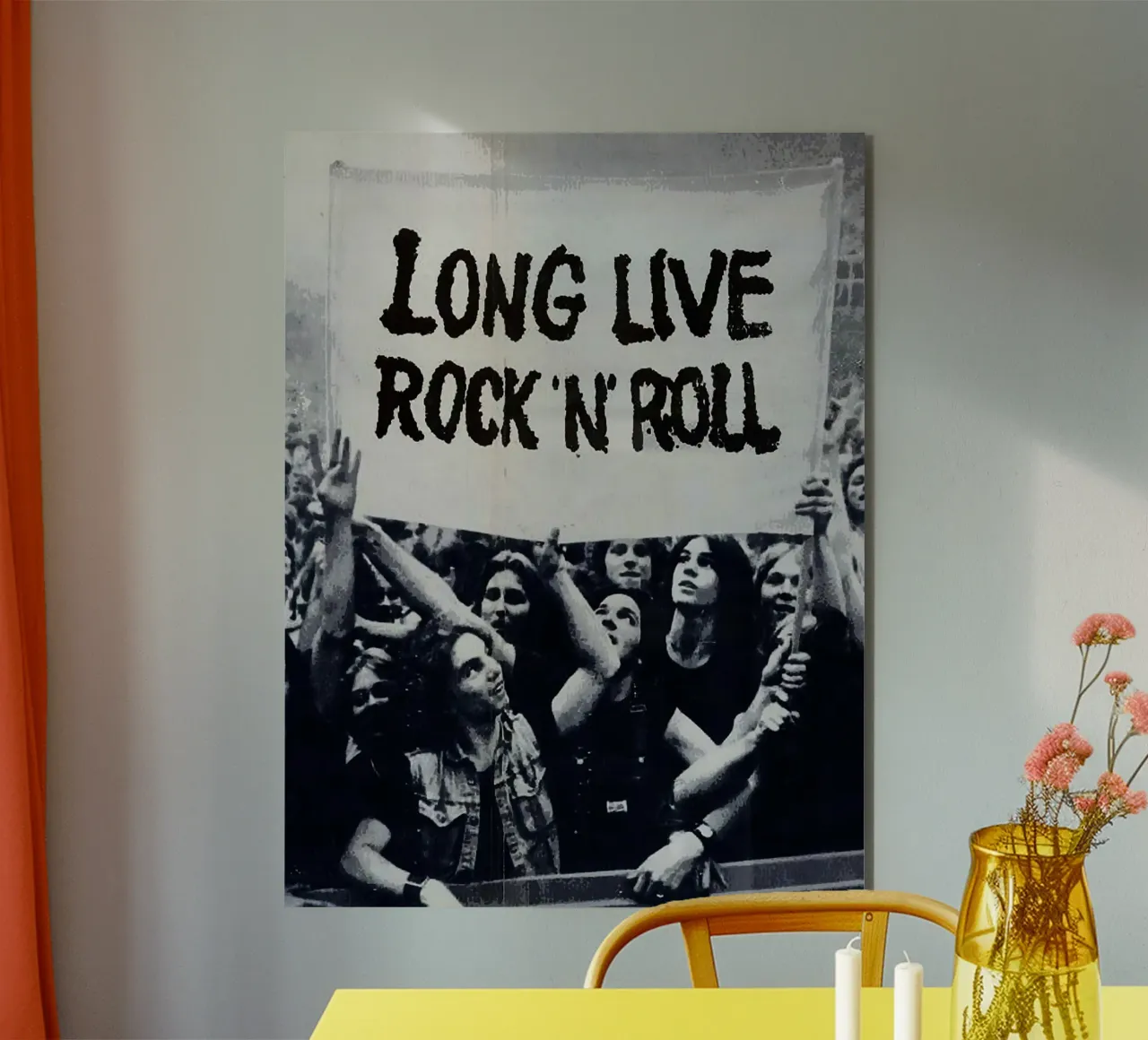 lunga vita al rock n roll alluminio dibond da vanhesling