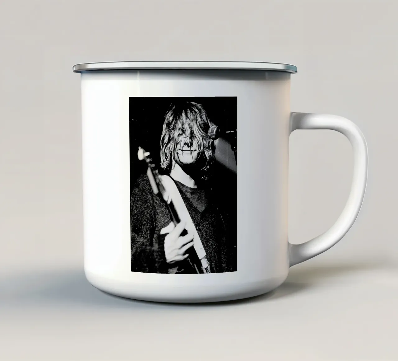 kurt cobain tazza in smalto da vanhesling