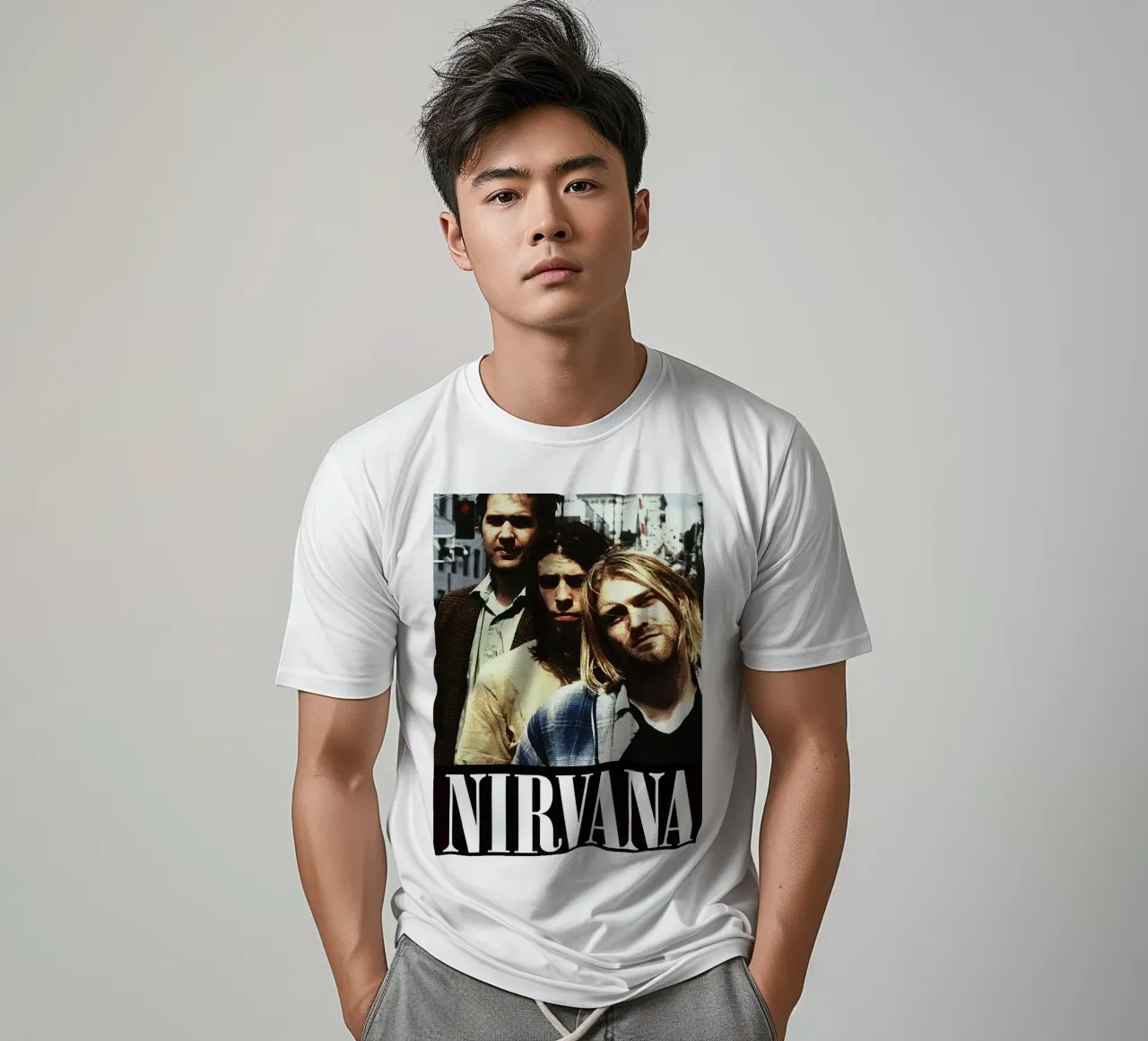 groupe nirvana t-shirt de vanhesling