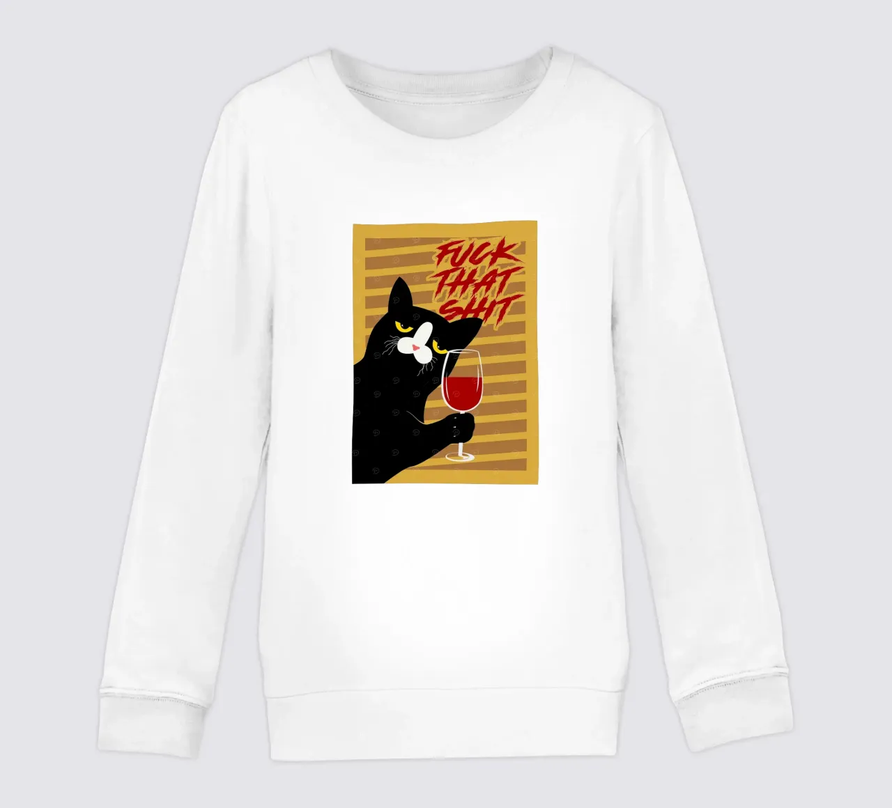 Black Cat kids sweatshirt by Arjun