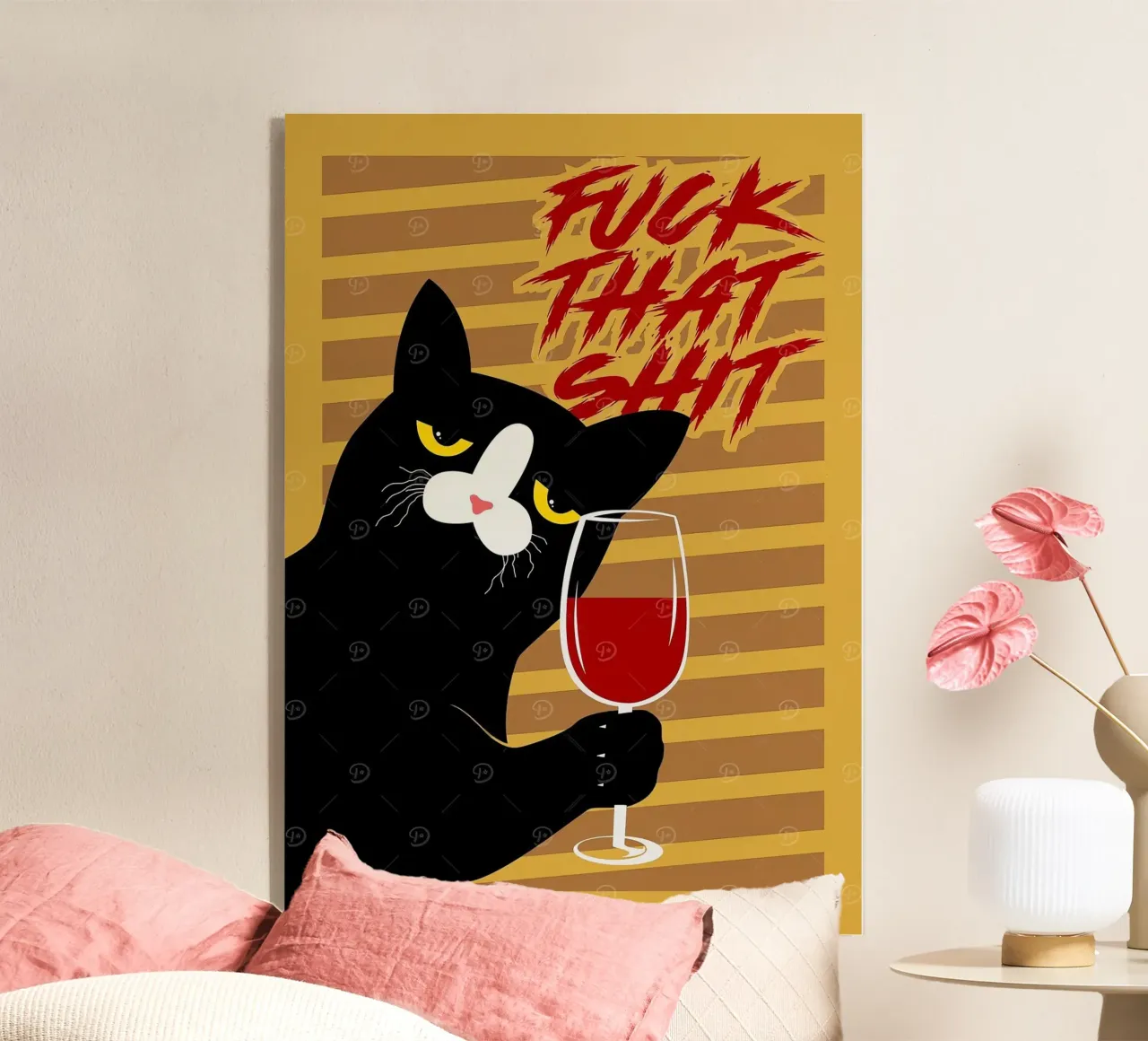 Gatto nero plexiglass da Arjun