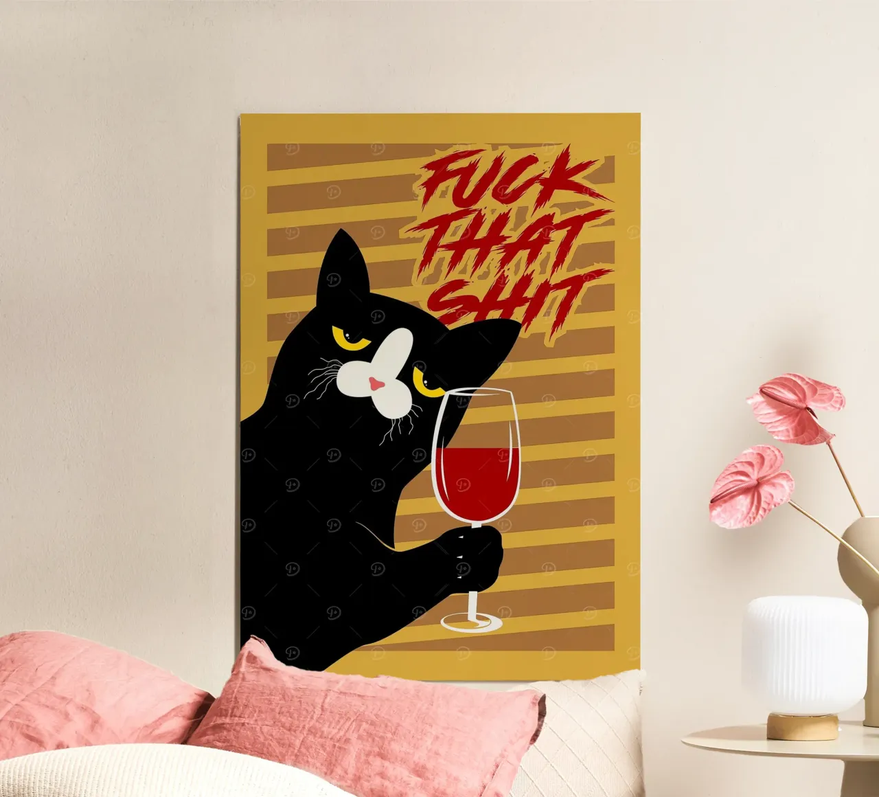 Black Cat hahnemühle by Arjun