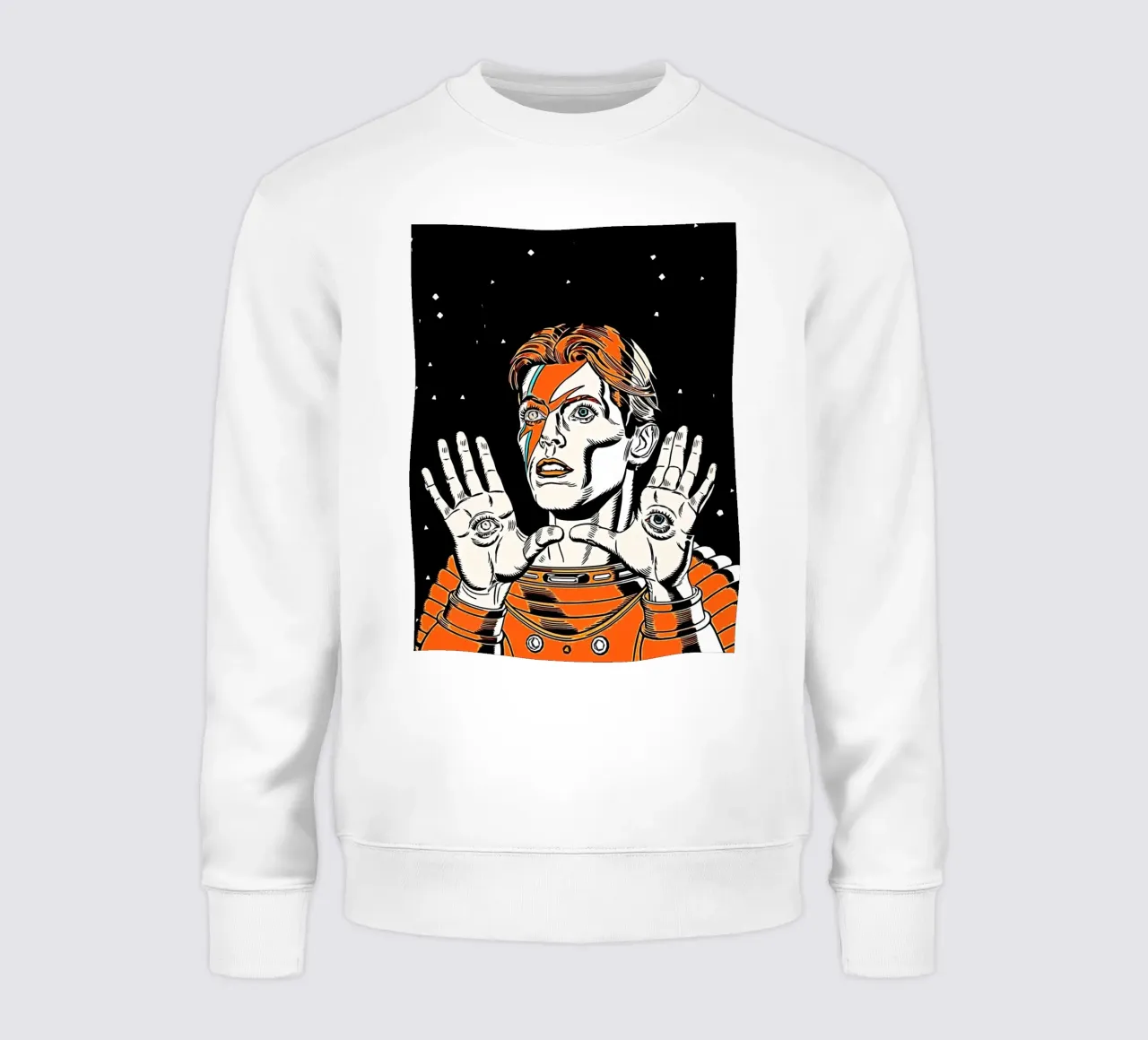 Arte di David Bowie felpa da music soul