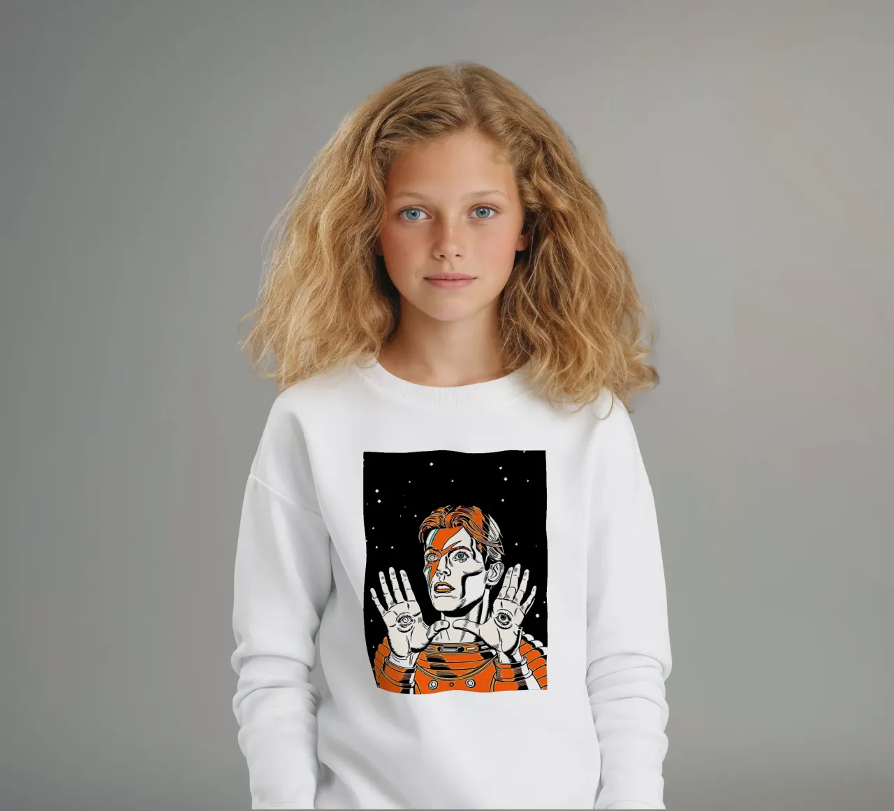 David Bowie Art kids sweatshirt by music soul