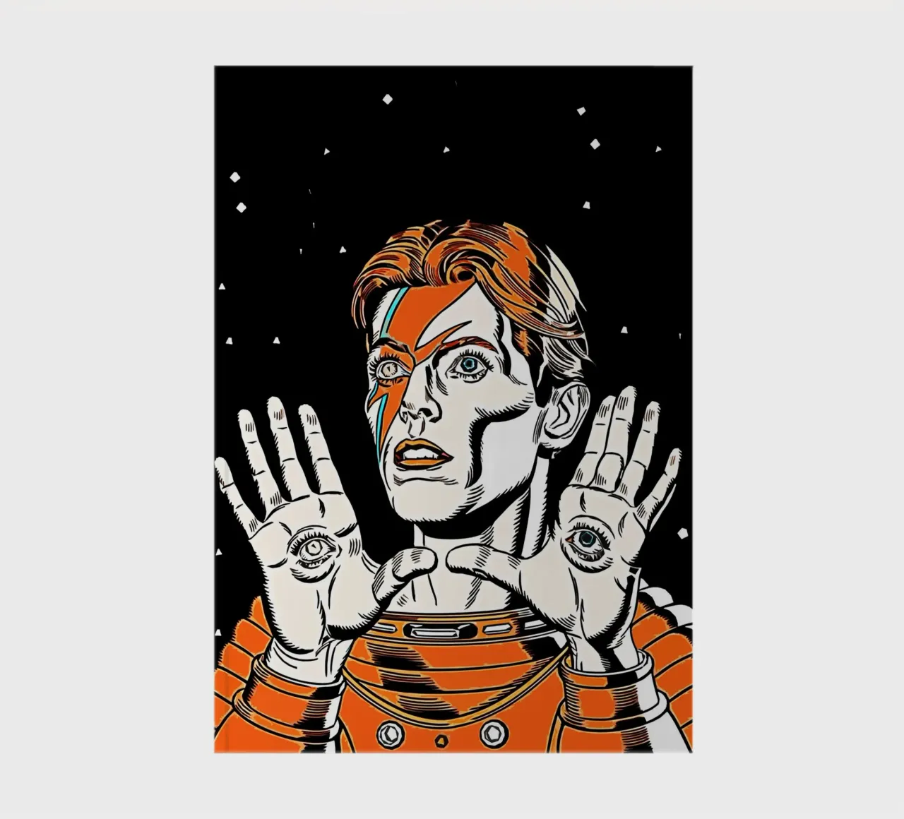 David Bowie Art notebook by music soul