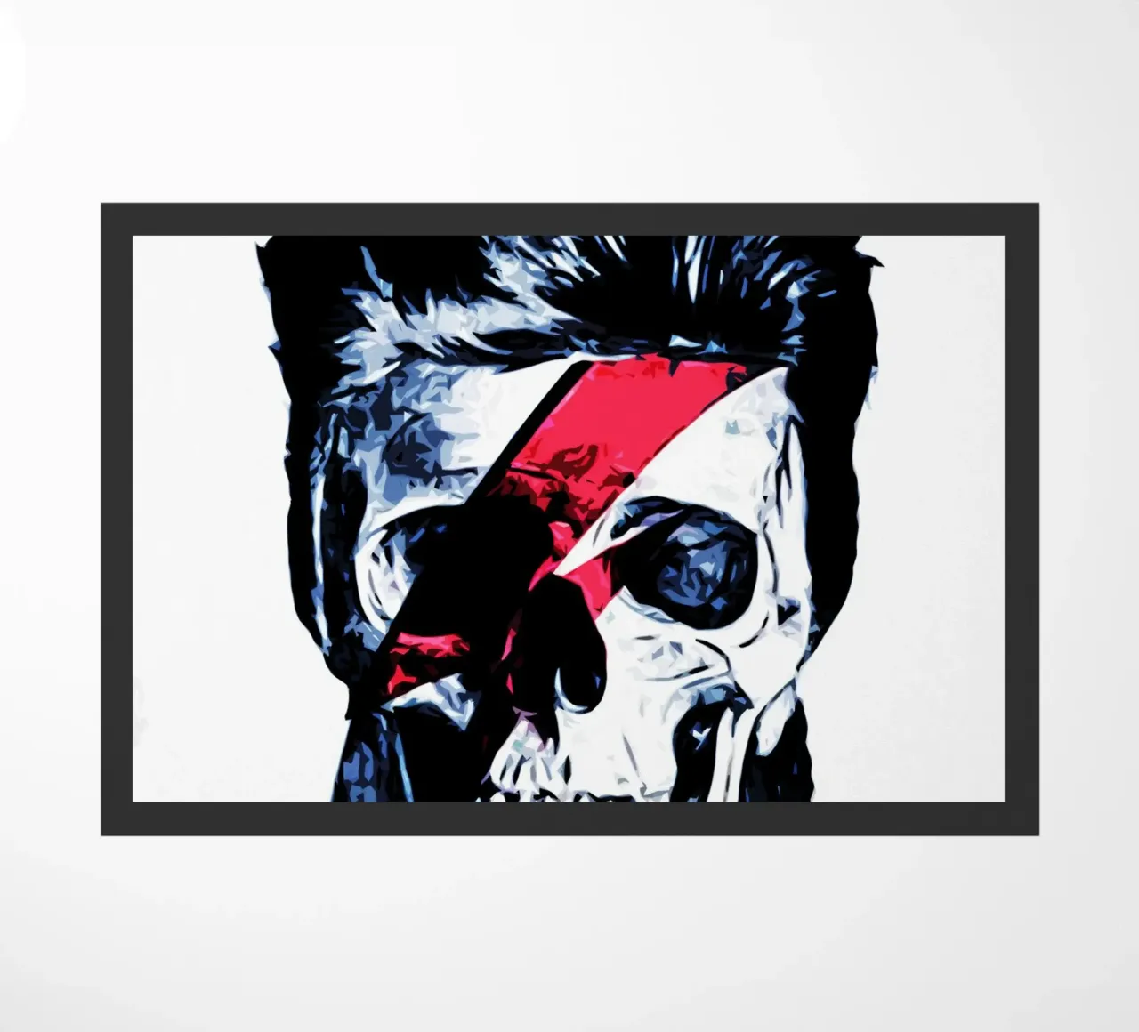 Teschio di David Bowie zerbino da music soul
