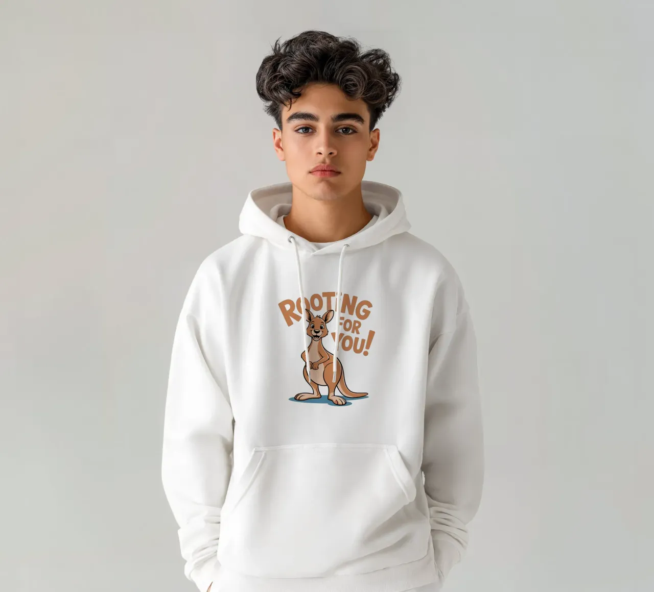 Rooting for You! felpa con cappuccio da edsonramosart