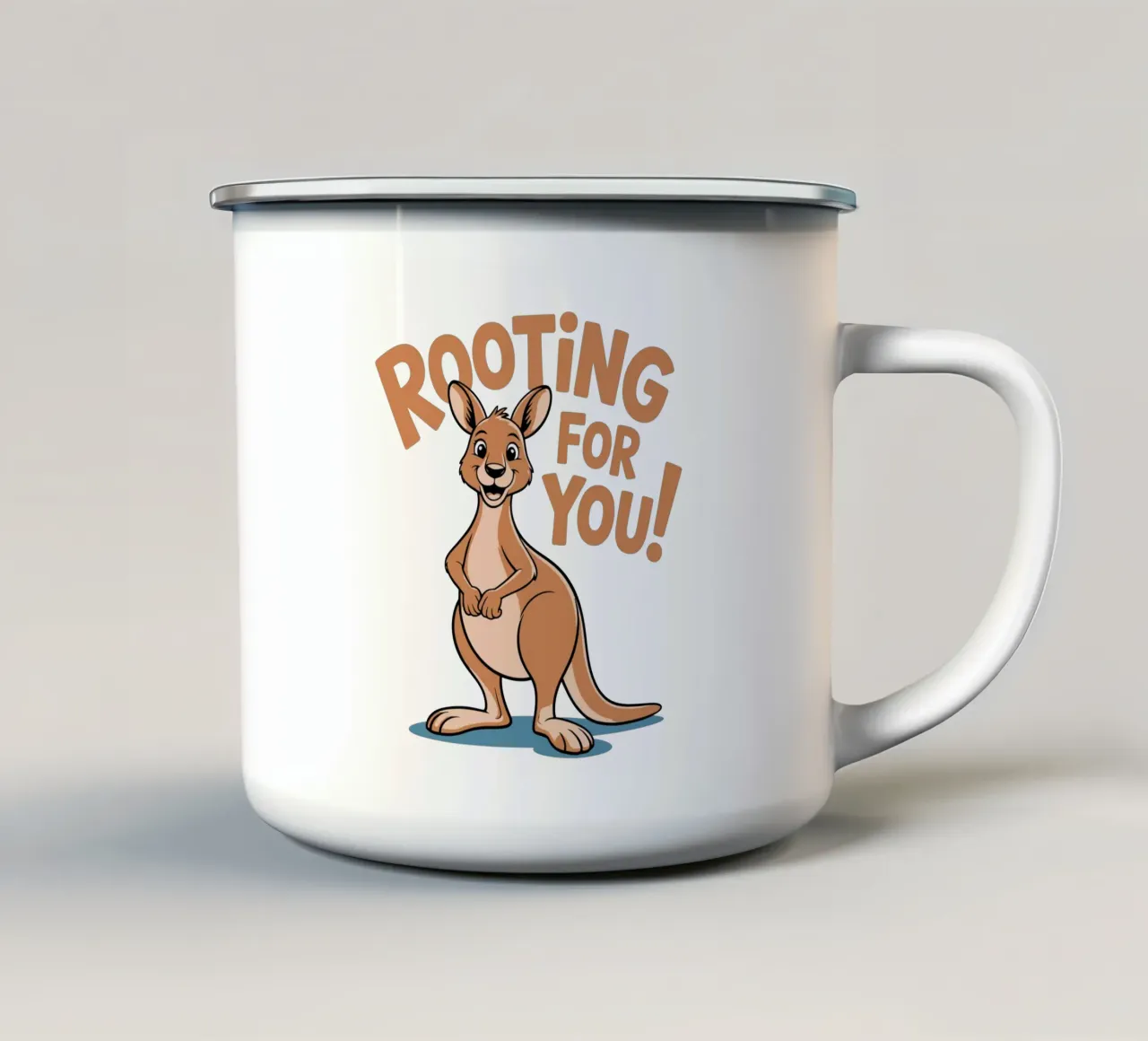 Rooting for You! tazza in smalto da edsonramosart