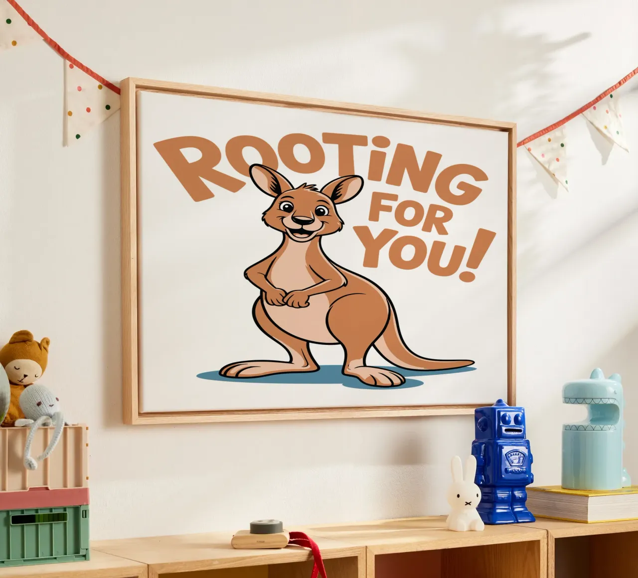 Rooting for You! canvas met Baklijst van edsonramosart