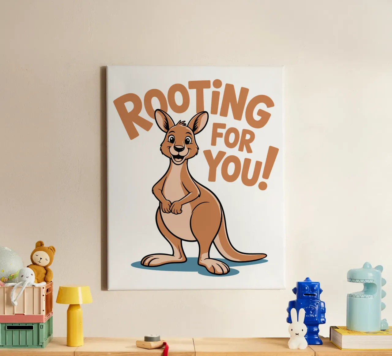 Rooting for You! canvas met Baklijst van edsonramosart