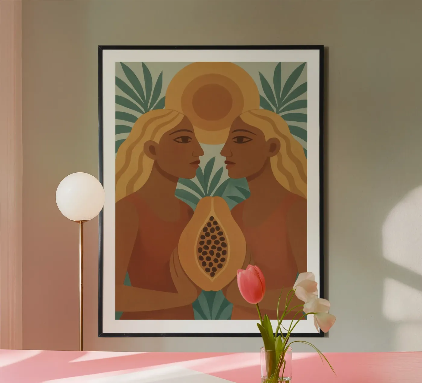 Zusters van de zon poster van Taika Tori Art