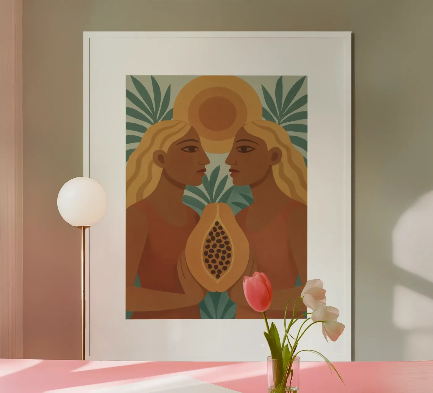 Zusters van de zon poster van Taika Tori Art