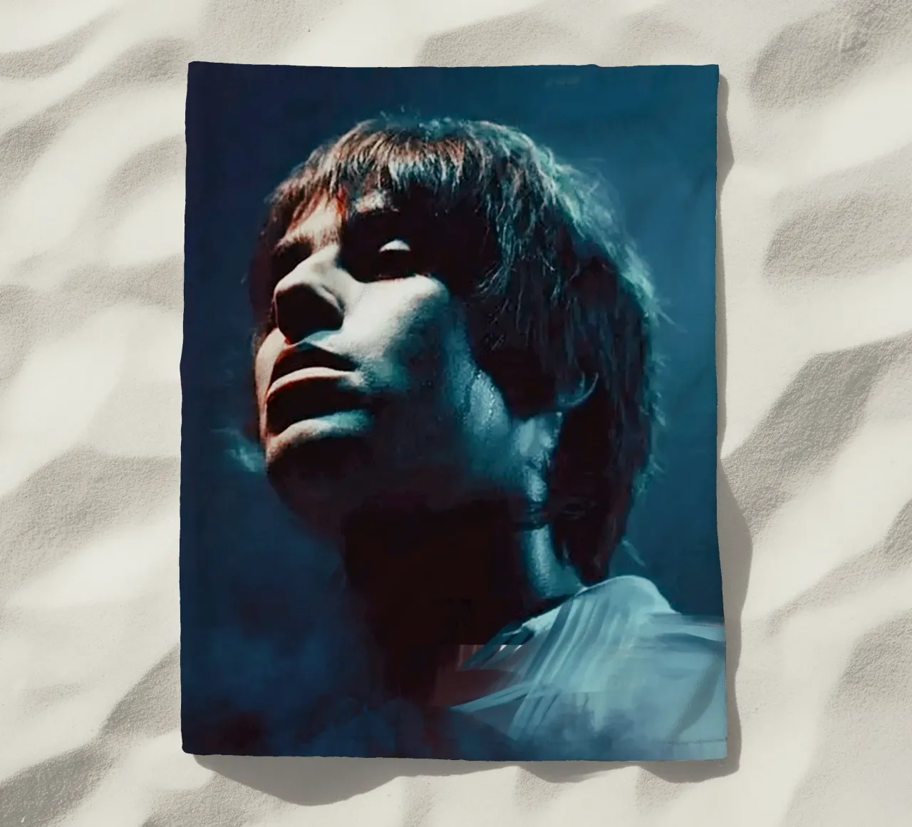 Liam Gallagher (2) beach towel by Lembayung art