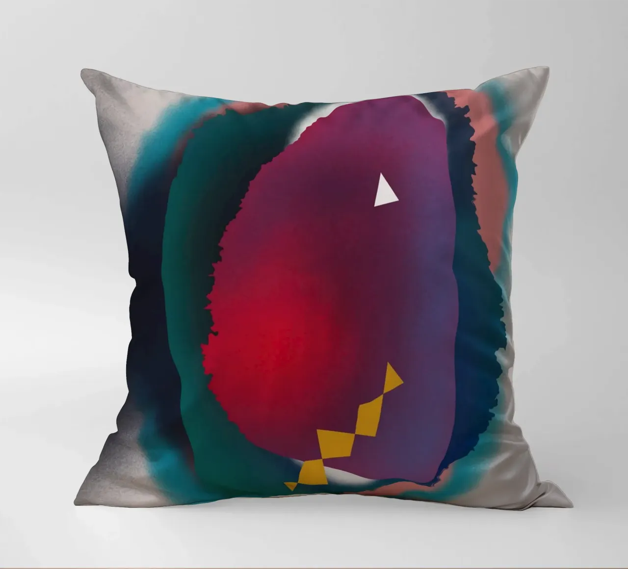 Cosmic composition 03 decorative cushion by Little Dean