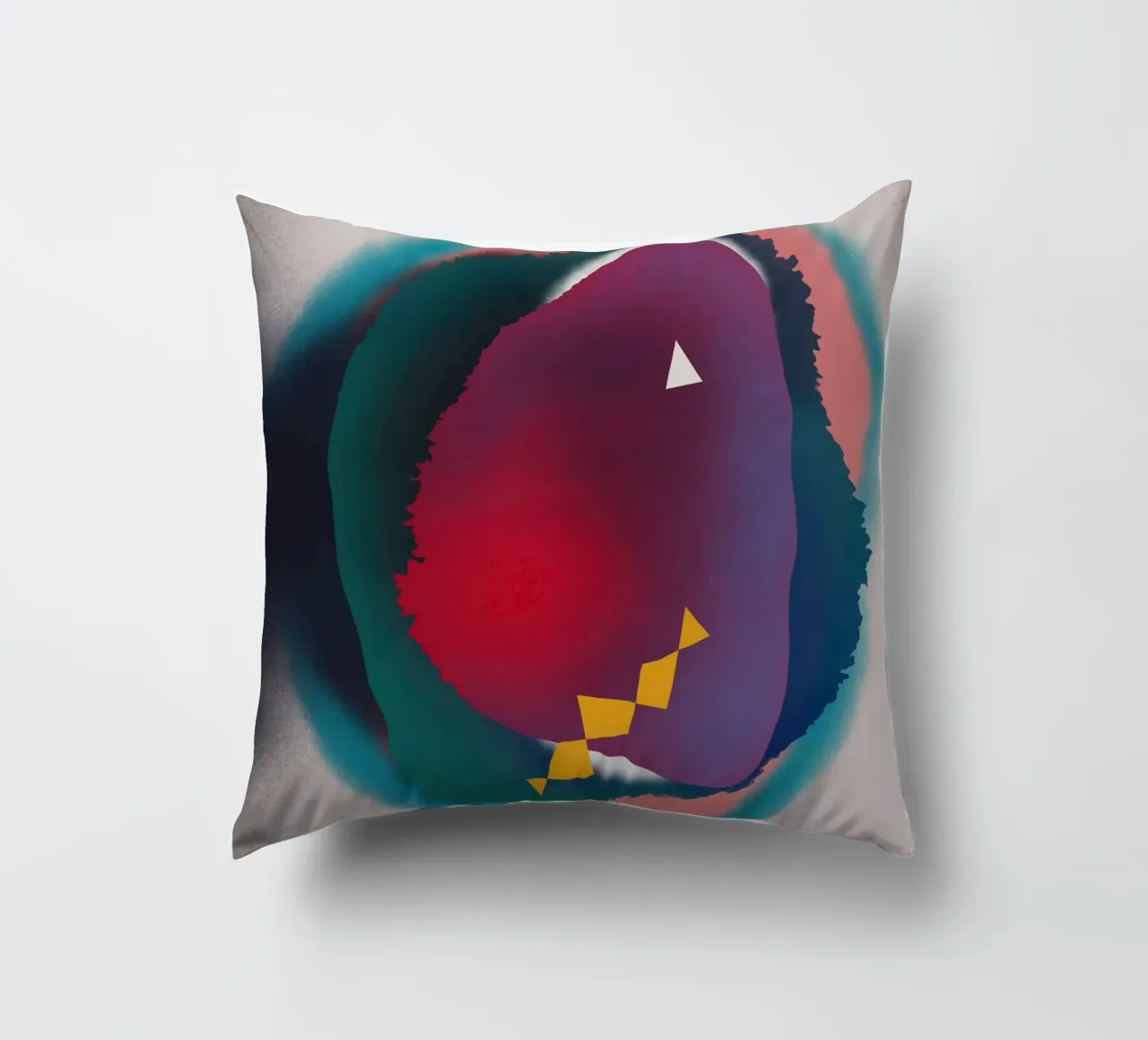 Cosmic composition 03 decorative cushion by Little Dean