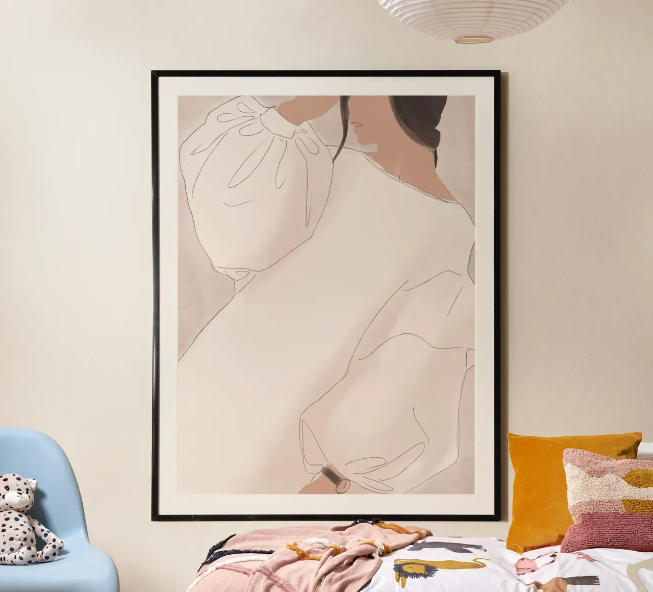 Moda figura 27 poster con telaio in alluminio da Little Dean