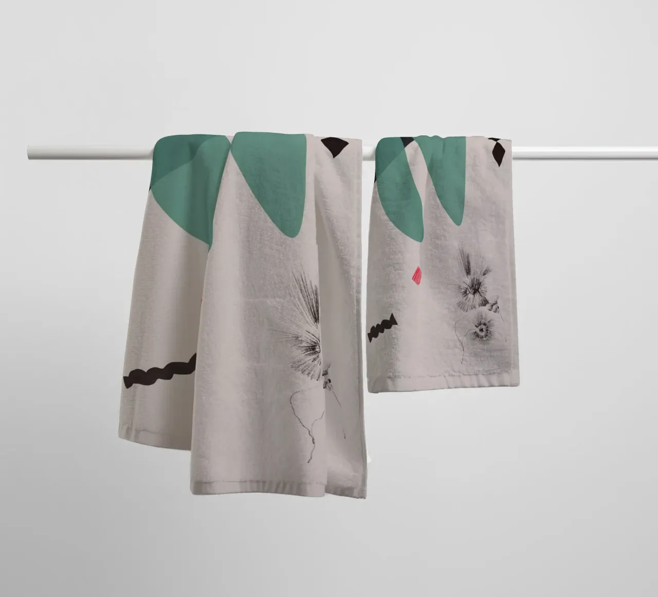 Zen composition 04 towel by Little Dean
