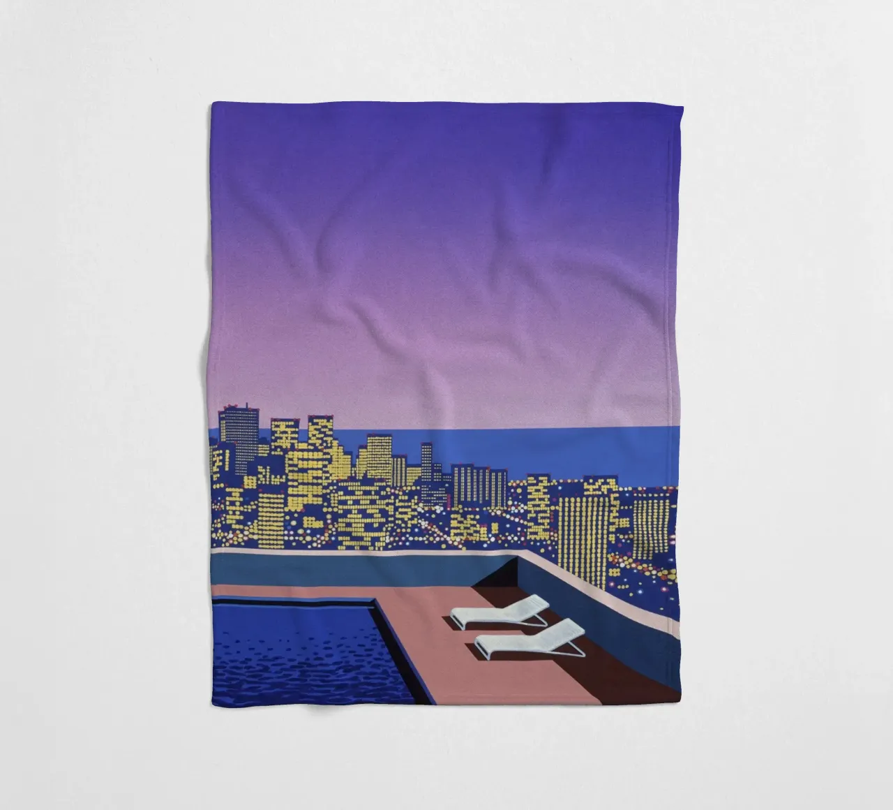 Hiroshi Nagai Sky Pool Fleecedecke von THE CAROLINE