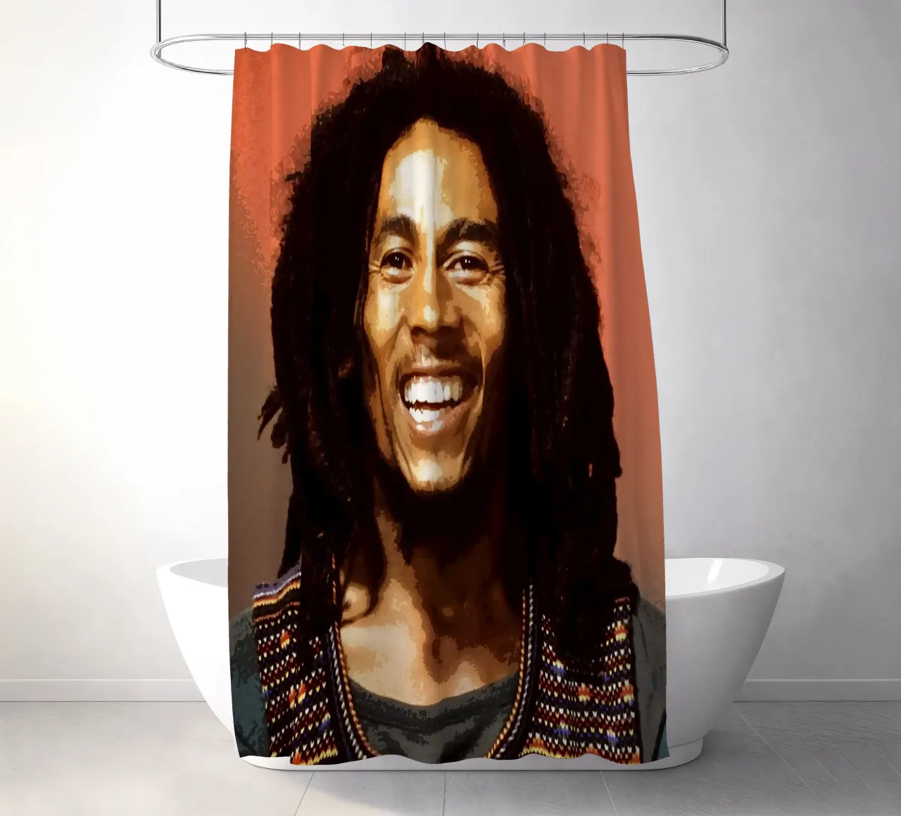 bob marley shower curtain by vanhesling