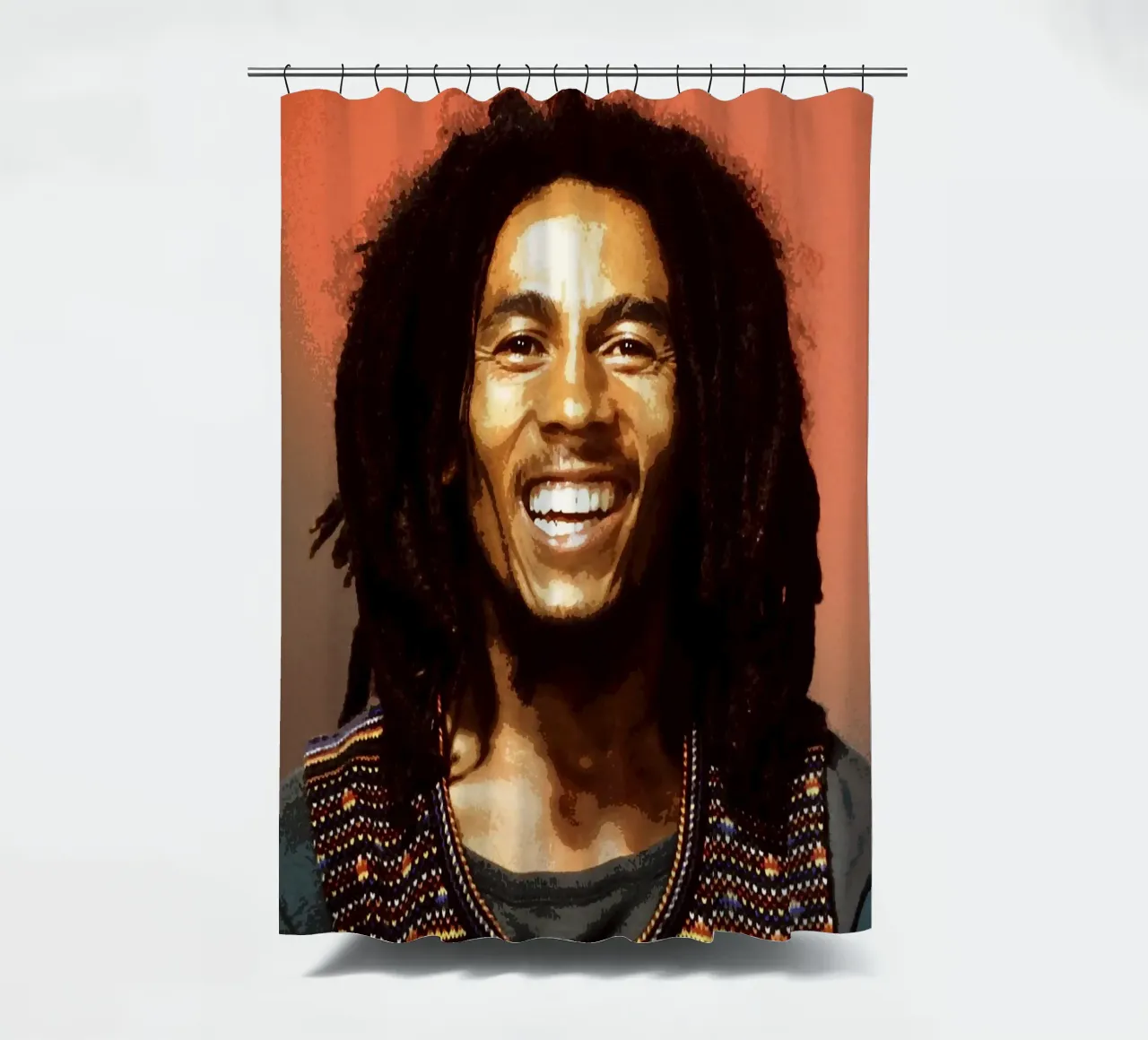 bob marley shower curtain by vanhesling