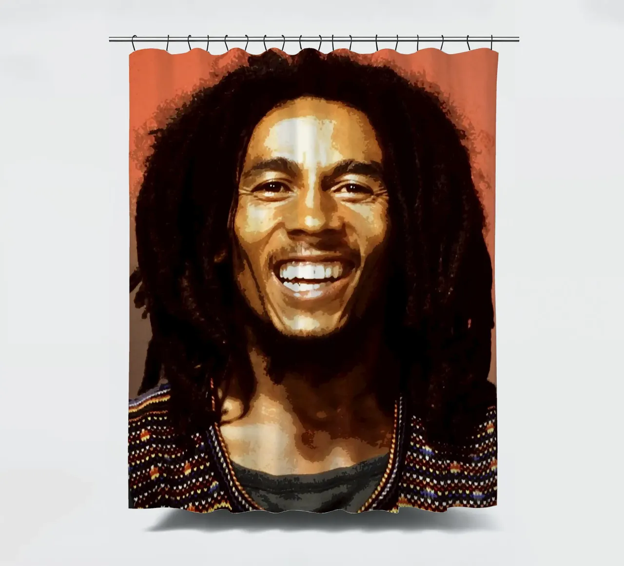 bob marley shower curtain by vanhesling