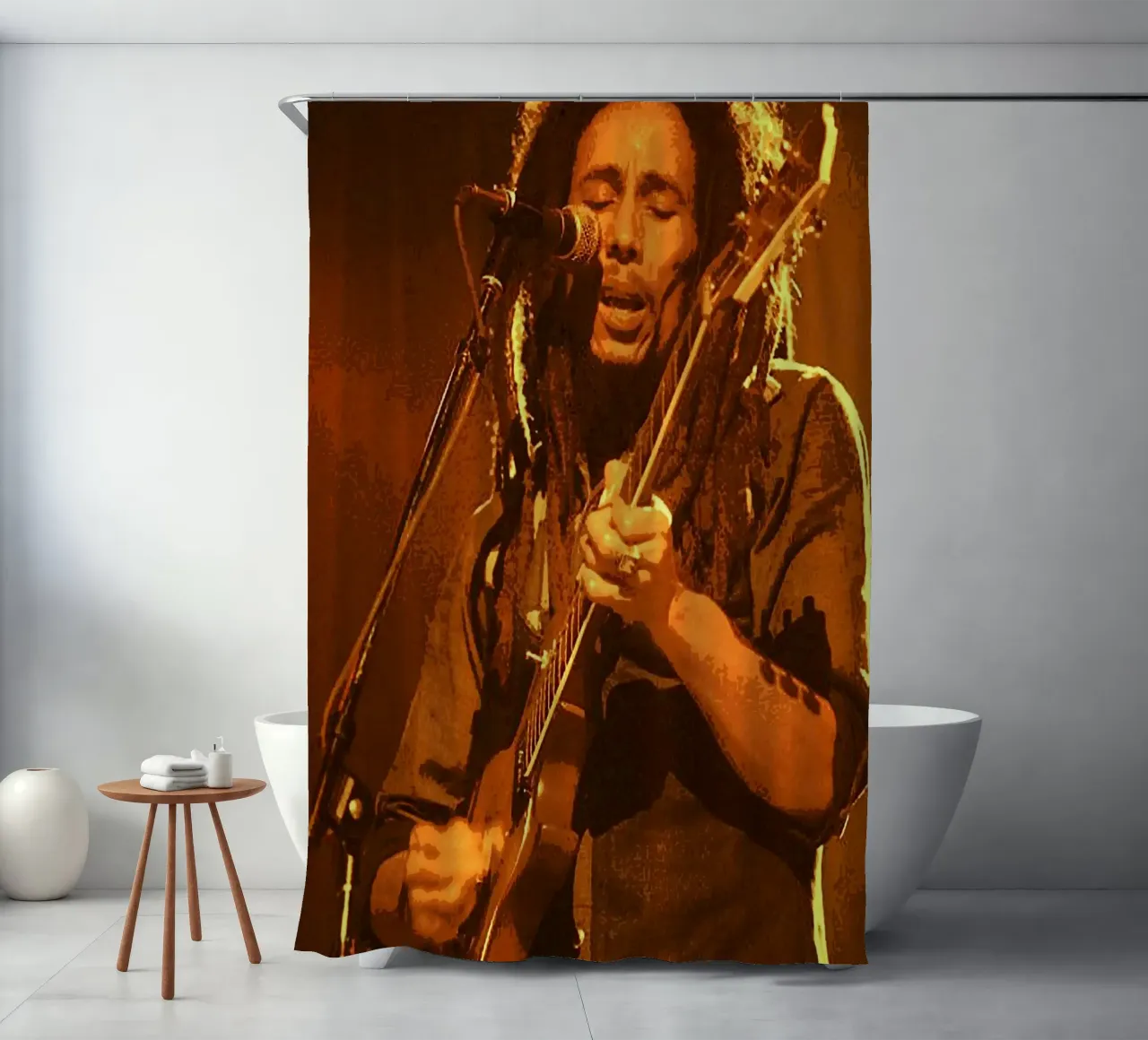 Bob Marley Duschvorhang von vanhesling
