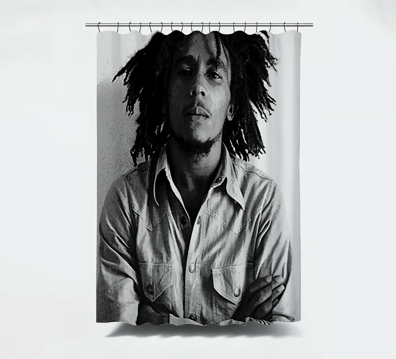 bob marley shower curtain by vanhesling