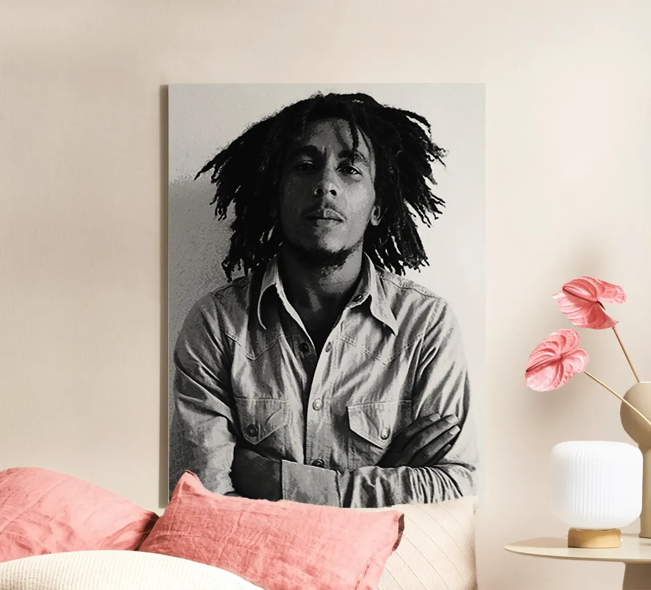 bob marley canvas by vanhesling