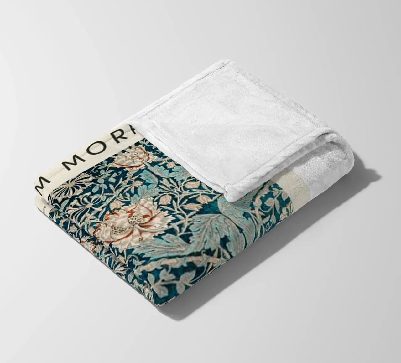 fiori di caprifoglio intrecciati con steli e foglie ricurvi coperta in pile da Ropech Shop