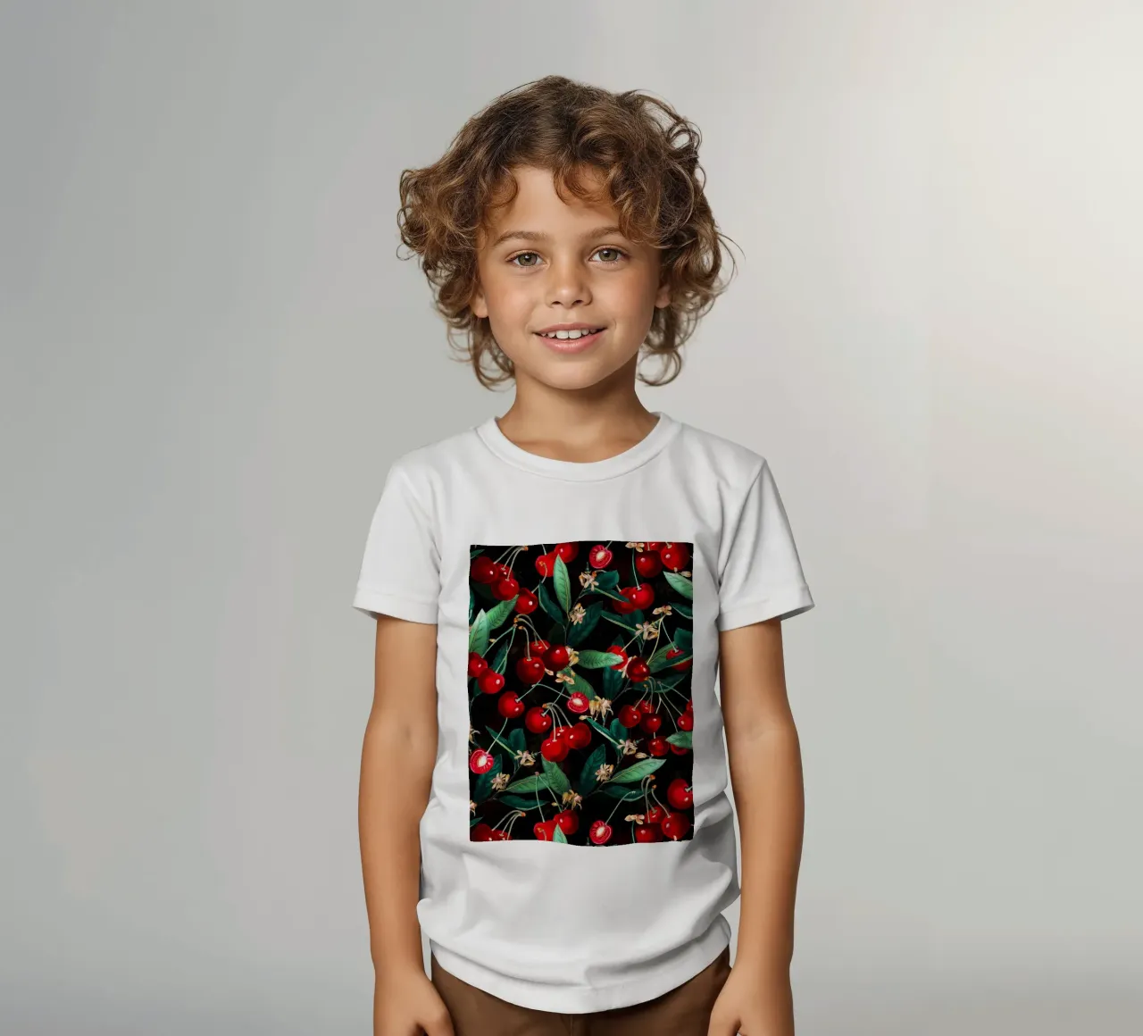 SWEET CHERRY III kids t-shirt by burcukorkmazyurek