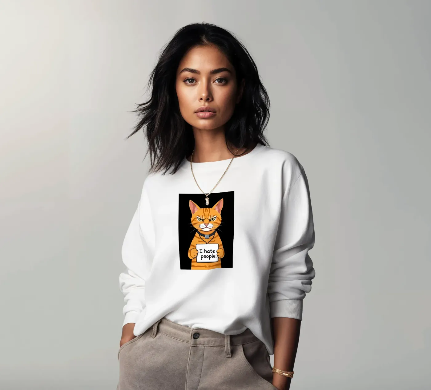 Grumpy Orange sweat de Arjun