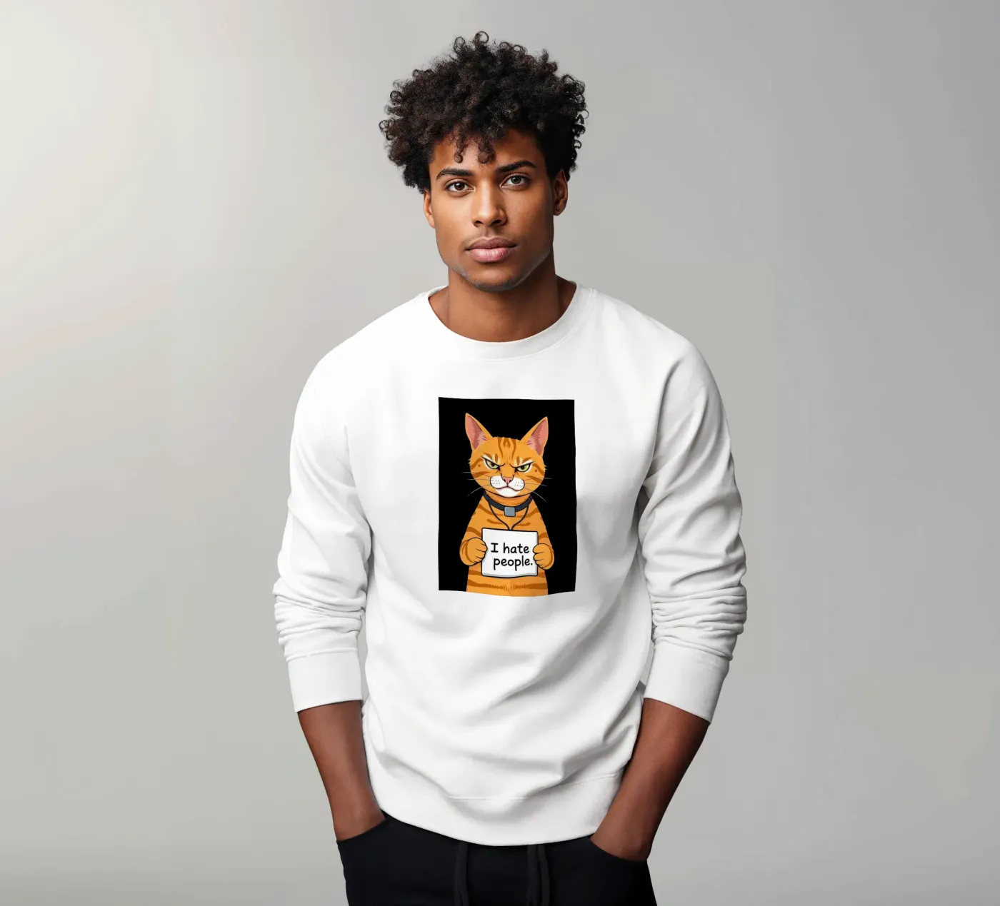 Grumpy Orange sweat de Arjun