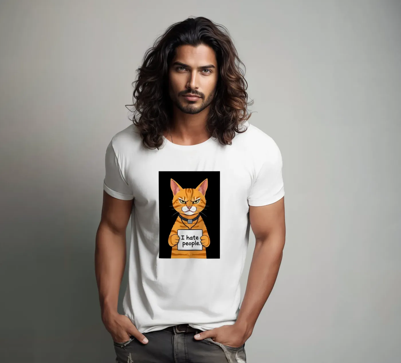 Grumpy Orange t-shirt by Arjun