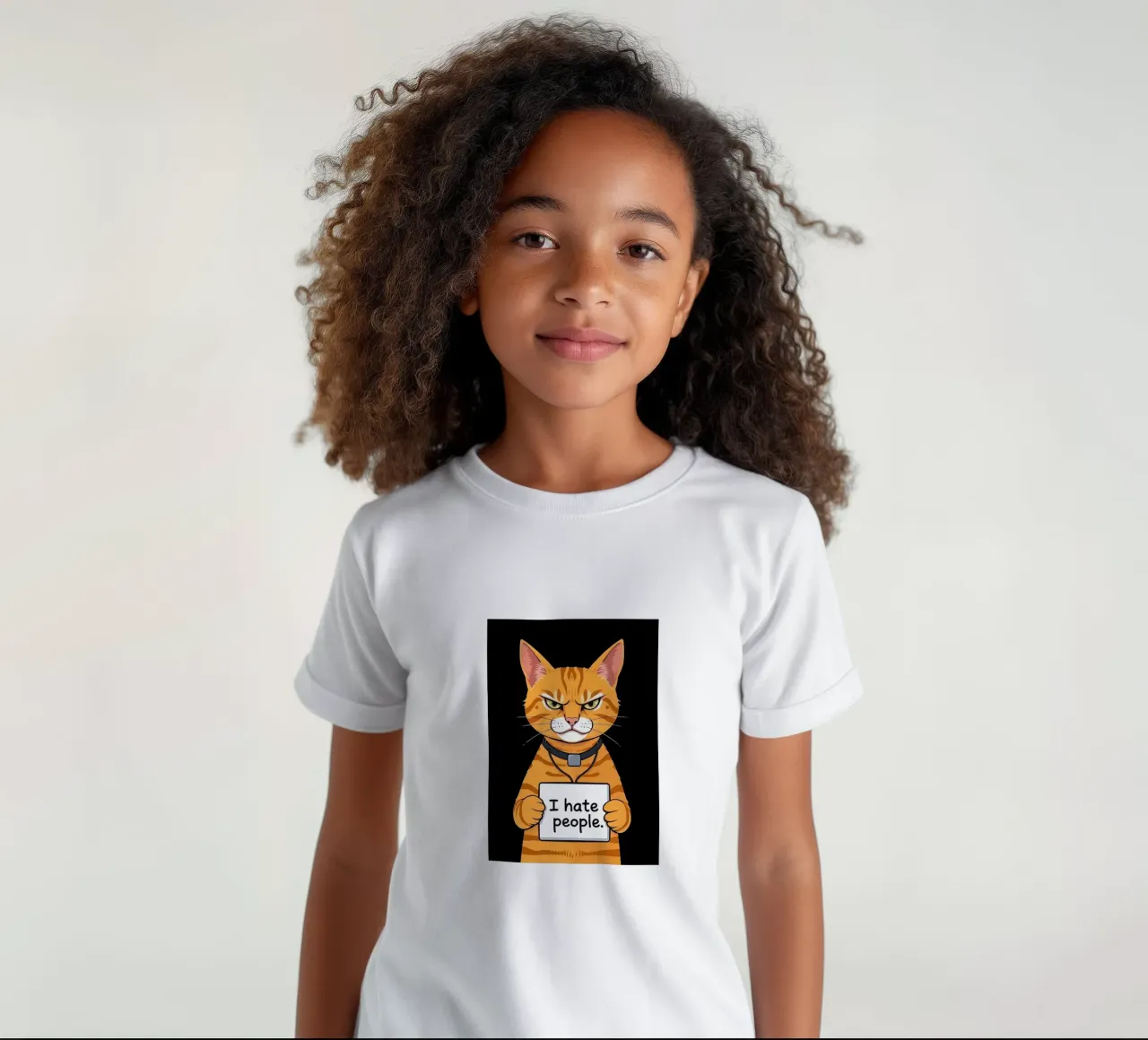Grumpy Orange Kinder T-Shirt von Arjun