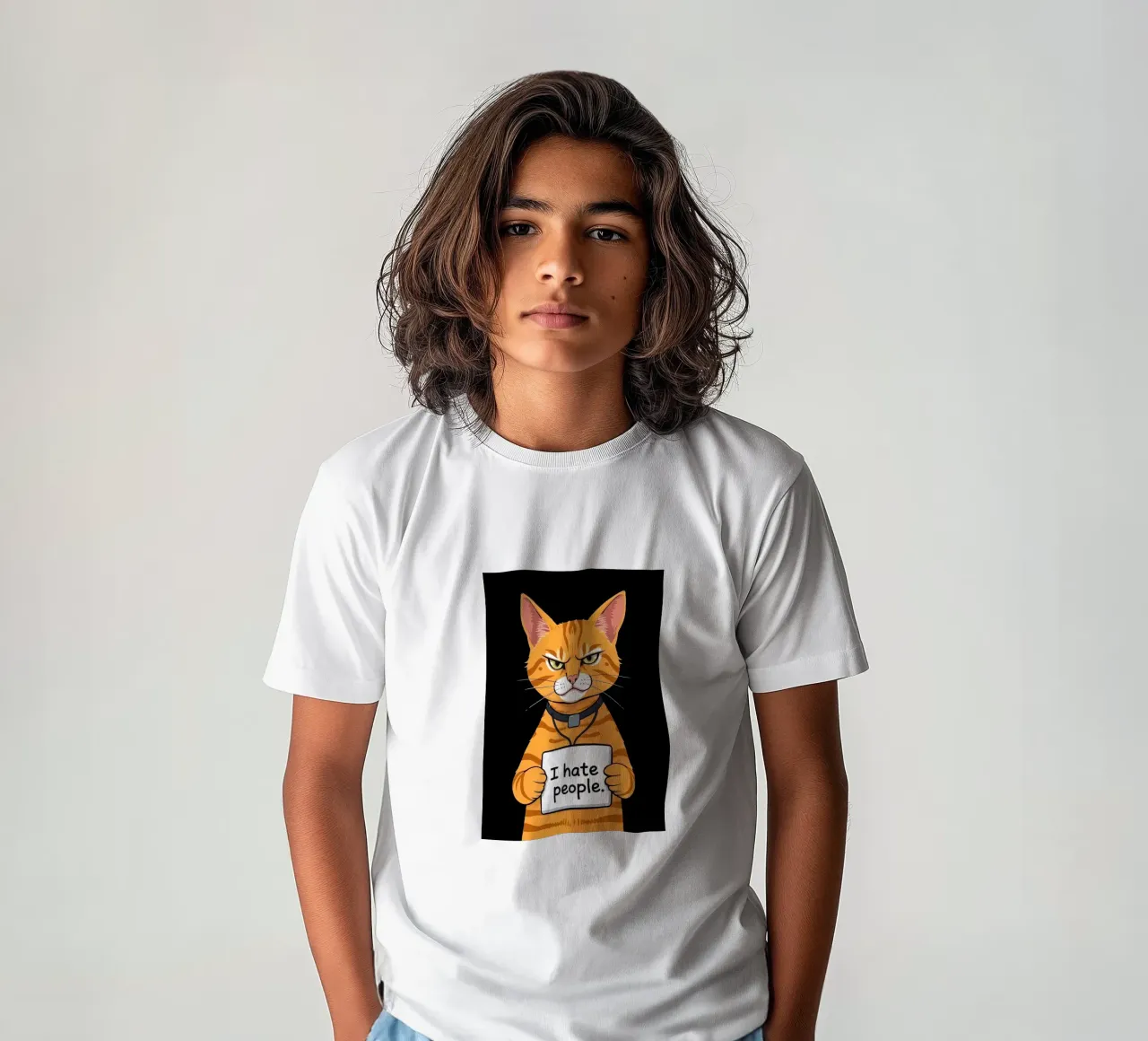 Grumpy Orange Kinder T-Shirt von Arjun