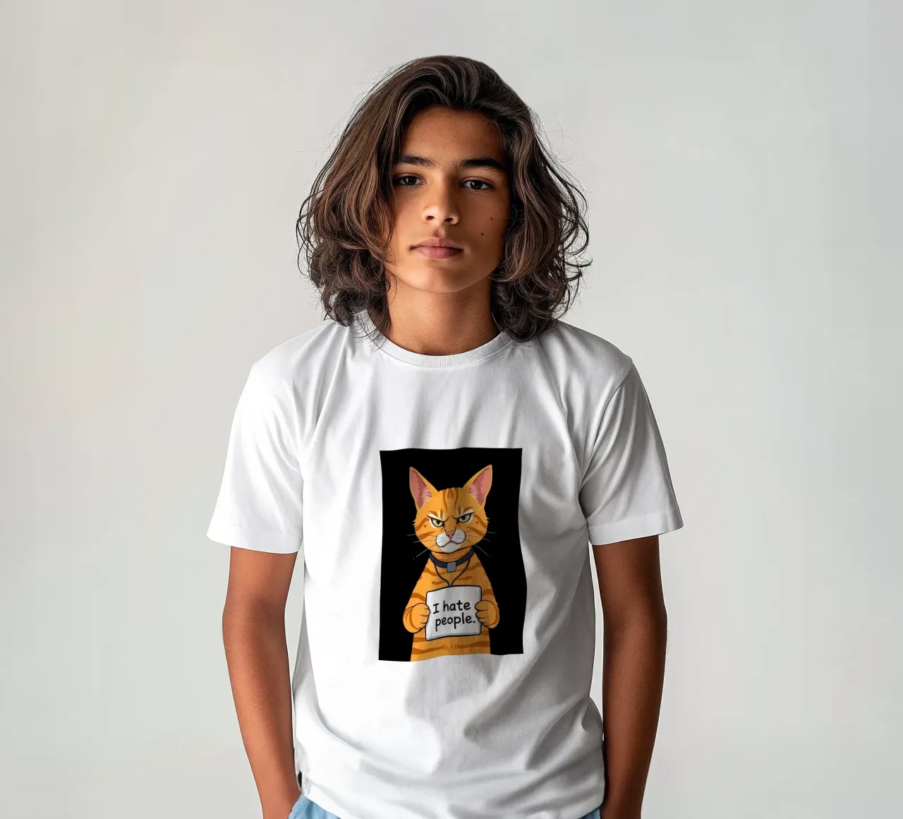 Grumpy Orange Kinder T-Shirt von Arjun